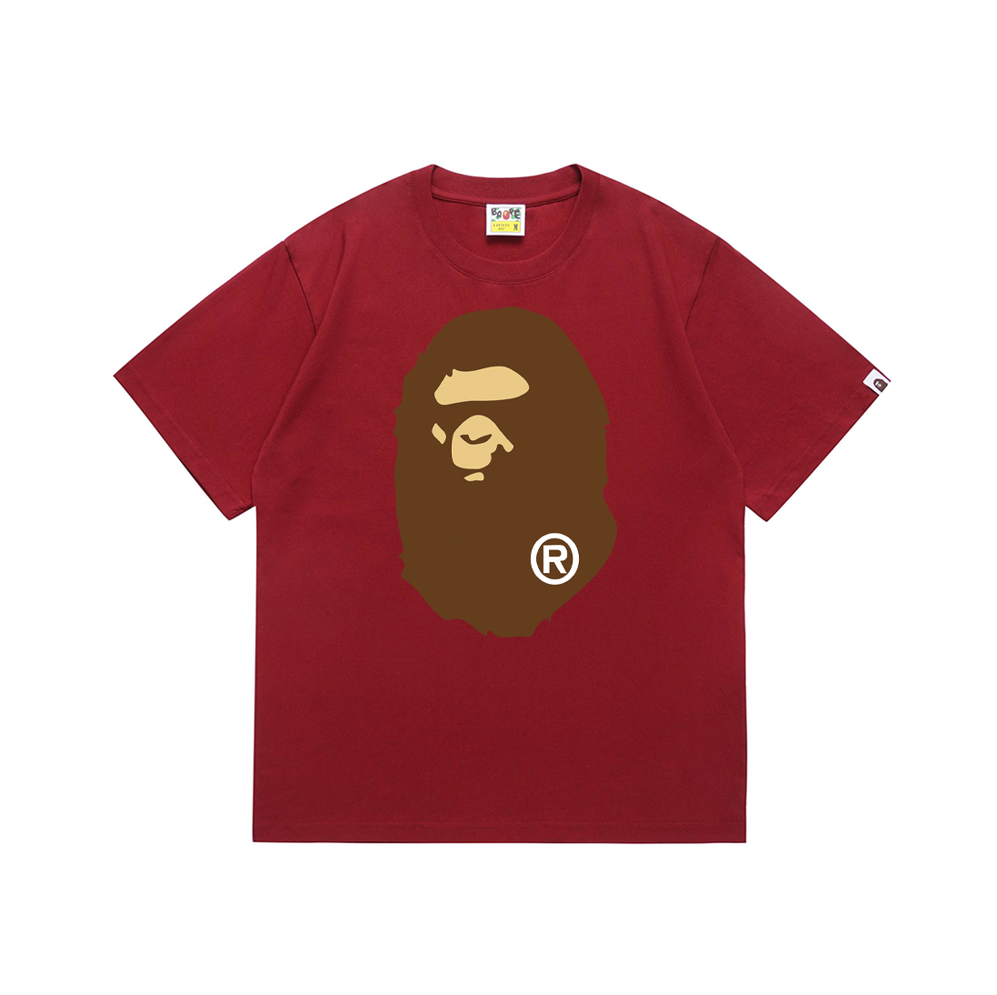 Bape T-shirt YL #175 Wine Red