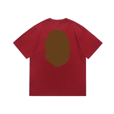 Bape T-shirt YL #175 Wine Red 02