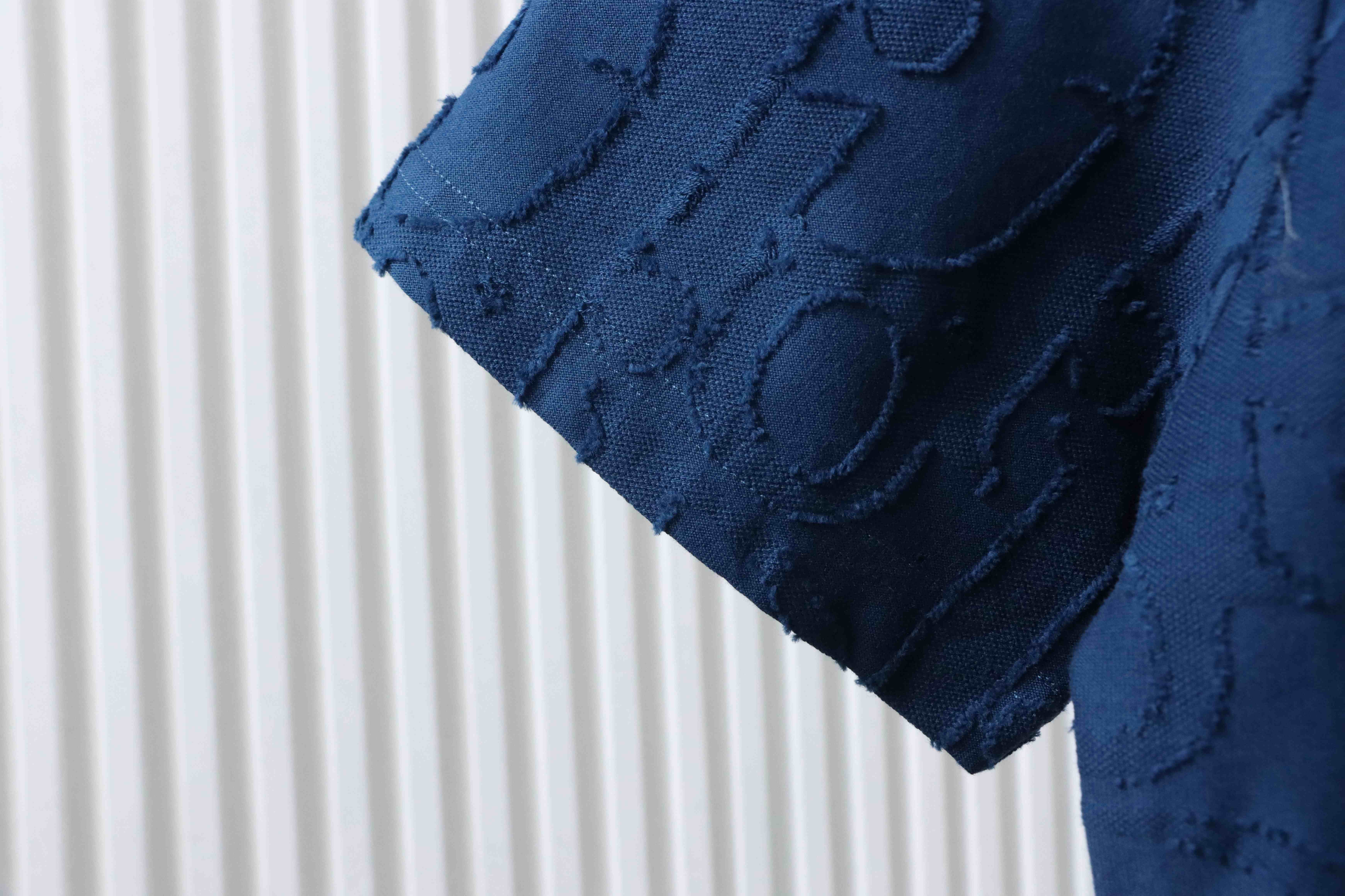 Dior 25ss Full-Canvas Brocade T-Shirt YL Blue