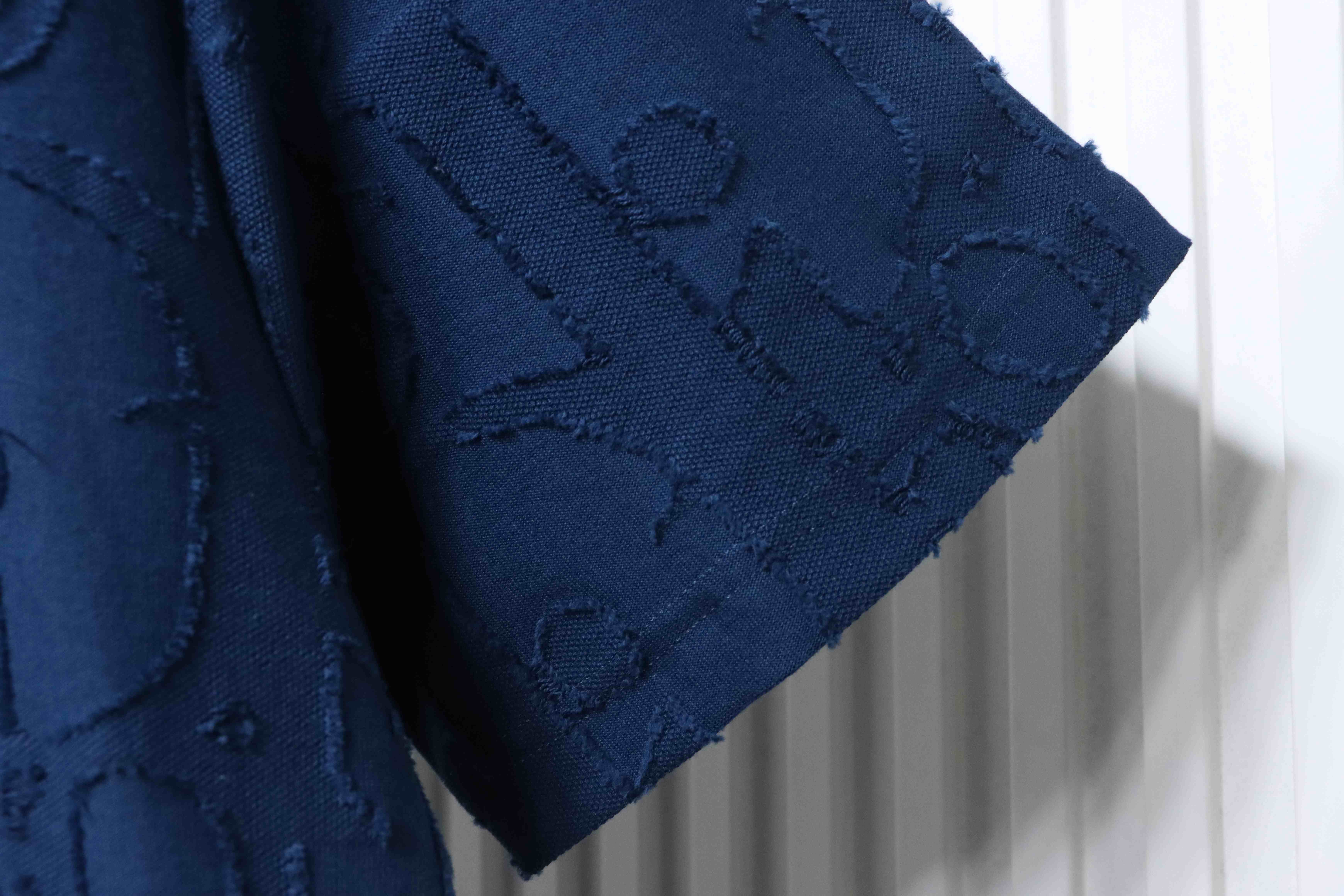 Dior 25ss Full-Canvas Brocade T-Shirt YL Blue