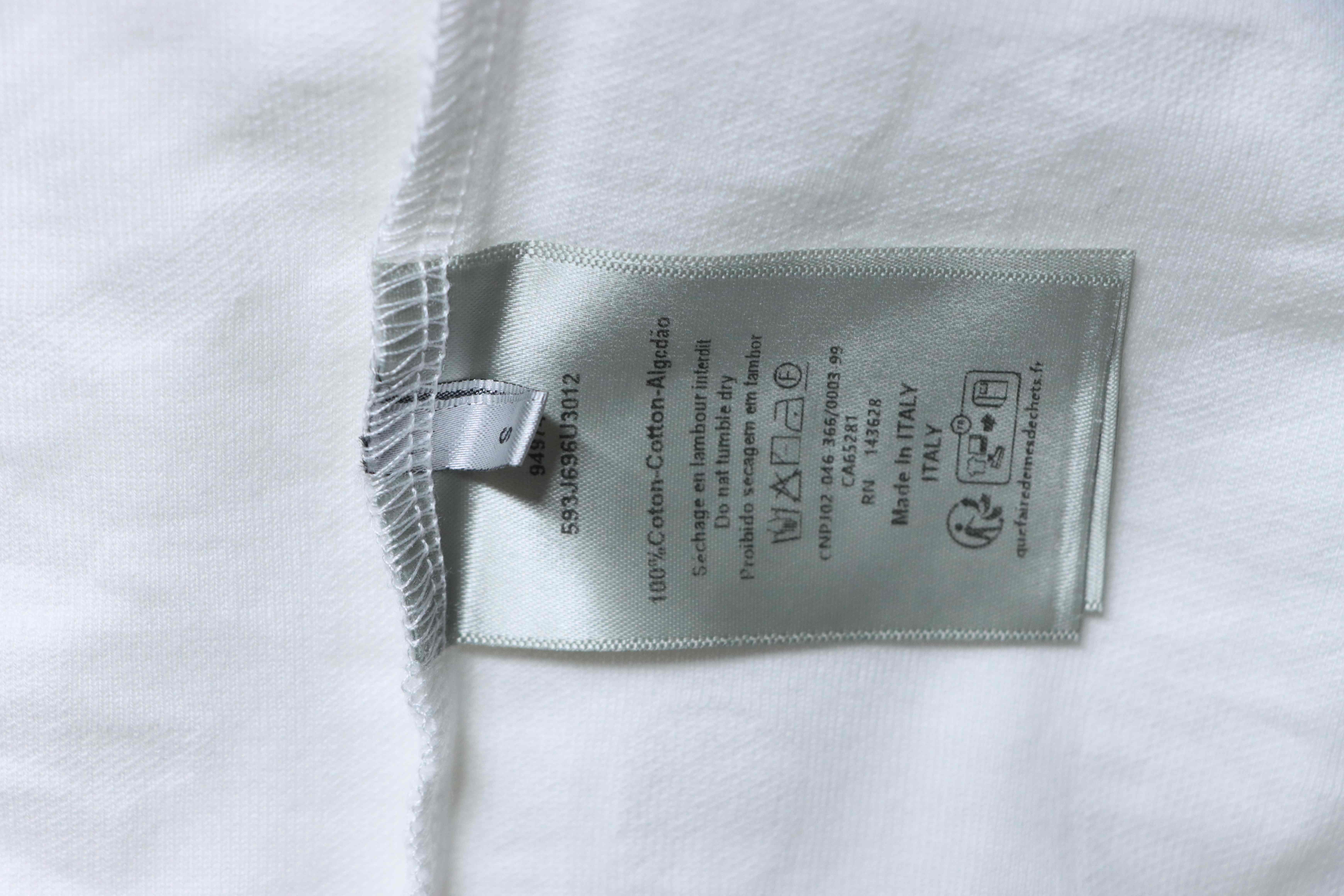 Dior 25ss Full-Canvas Brocade T-Shirt YL White