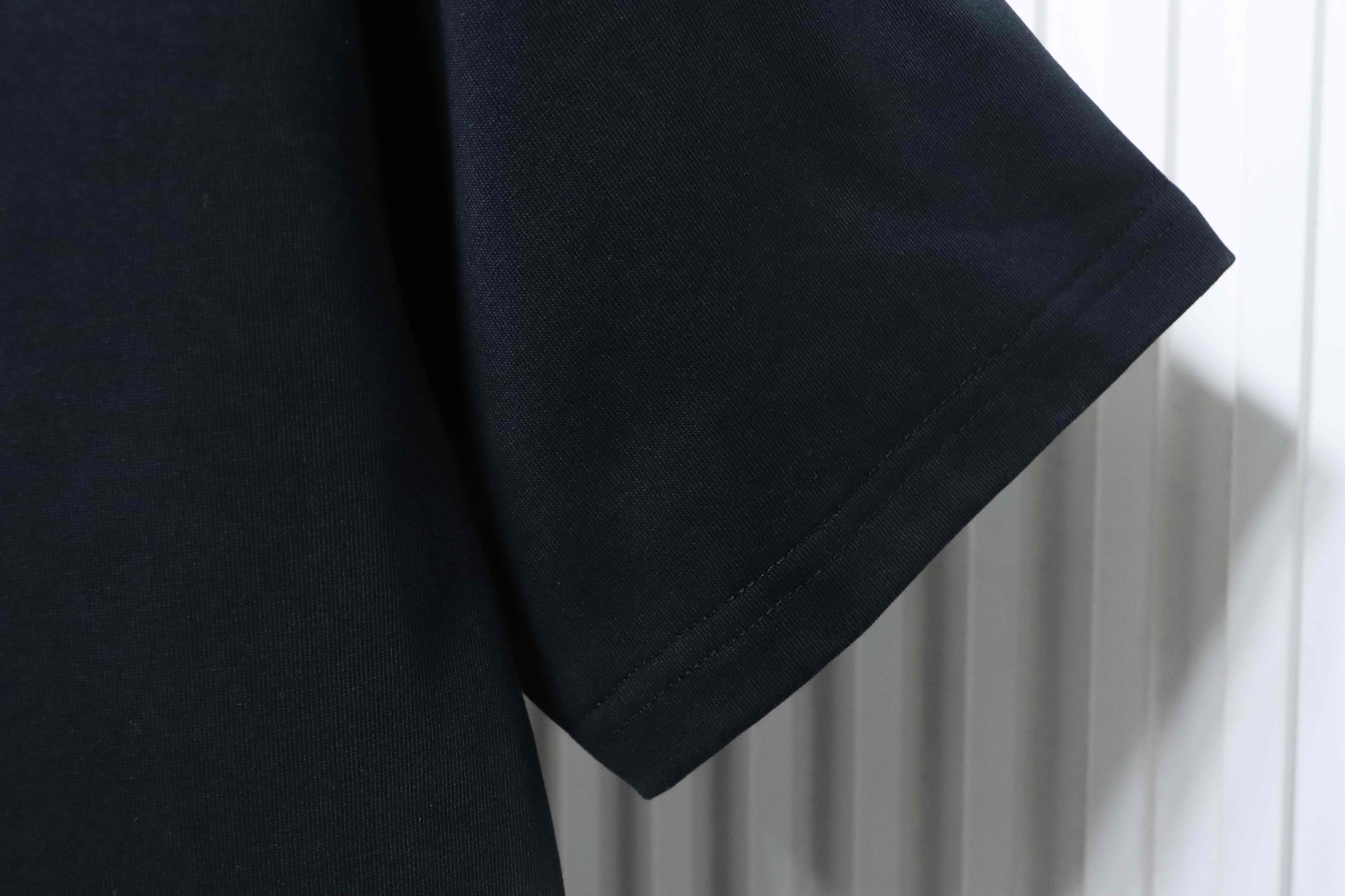 Dior 26ss CD Slogan Embroidery Logo T-shirt YL Black