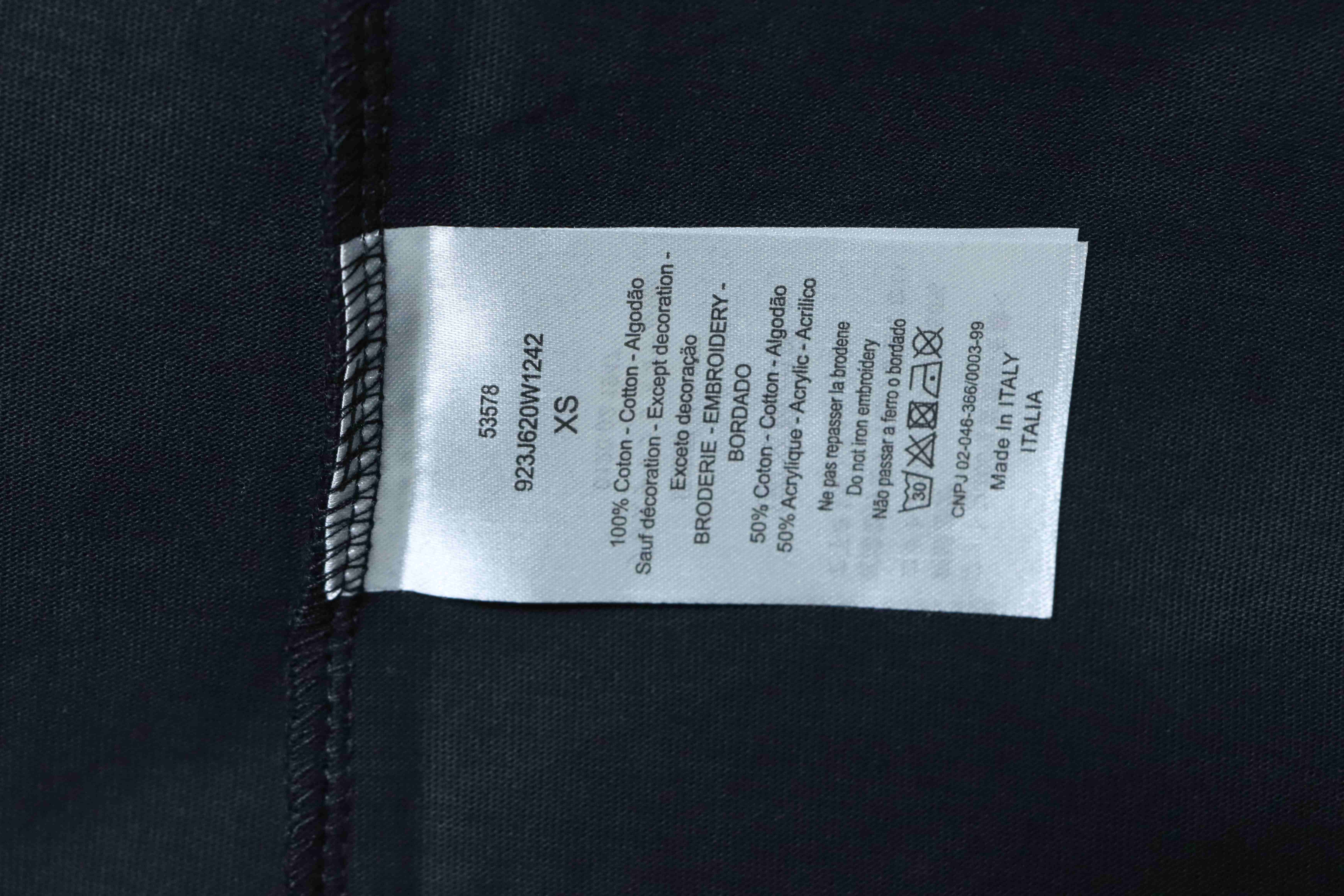 Dior 26ss CD Slogan Embroidery Logo T-shirt YL Black