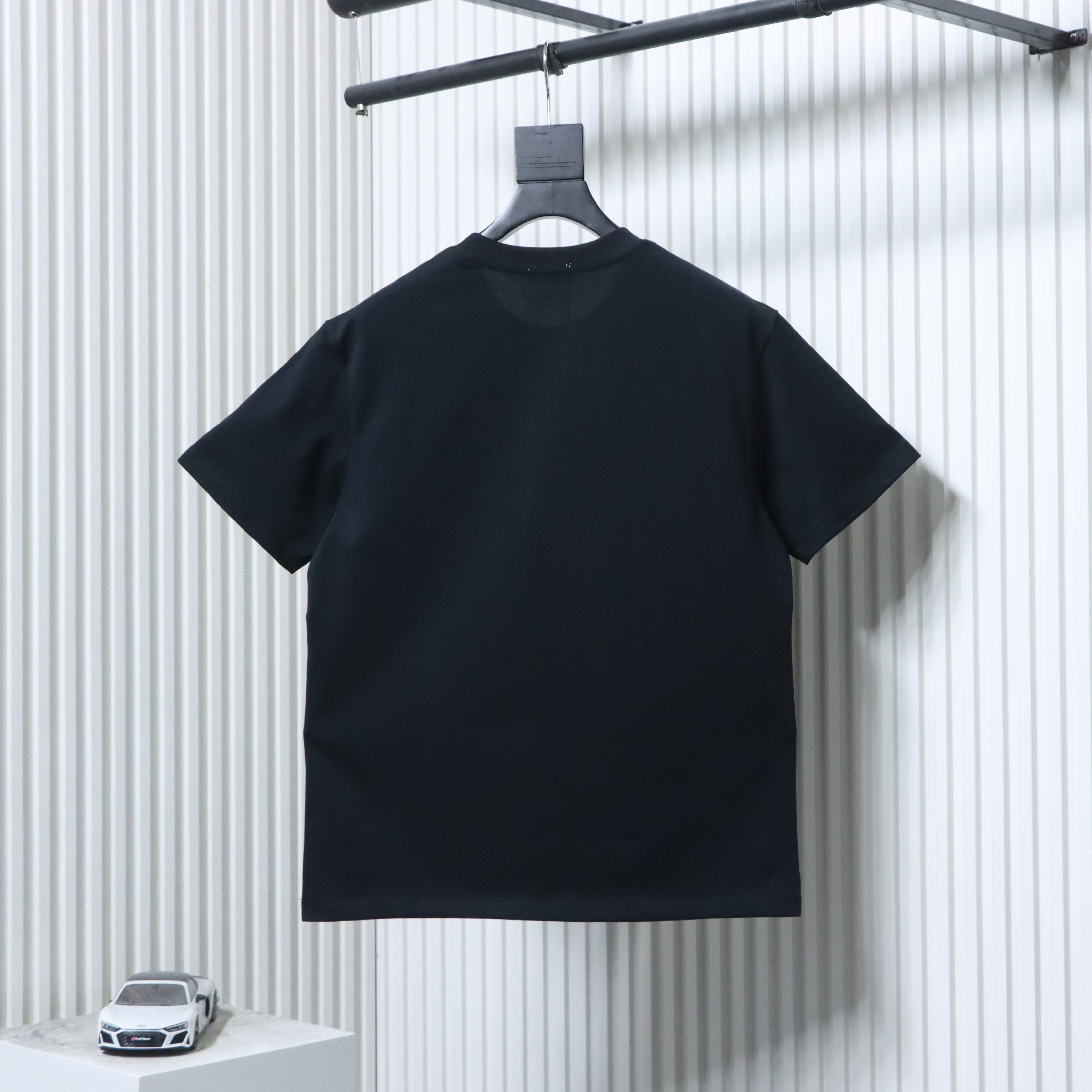 Dior 26ss Patchwork CD Letter Print on Chest T-shirt YL Black