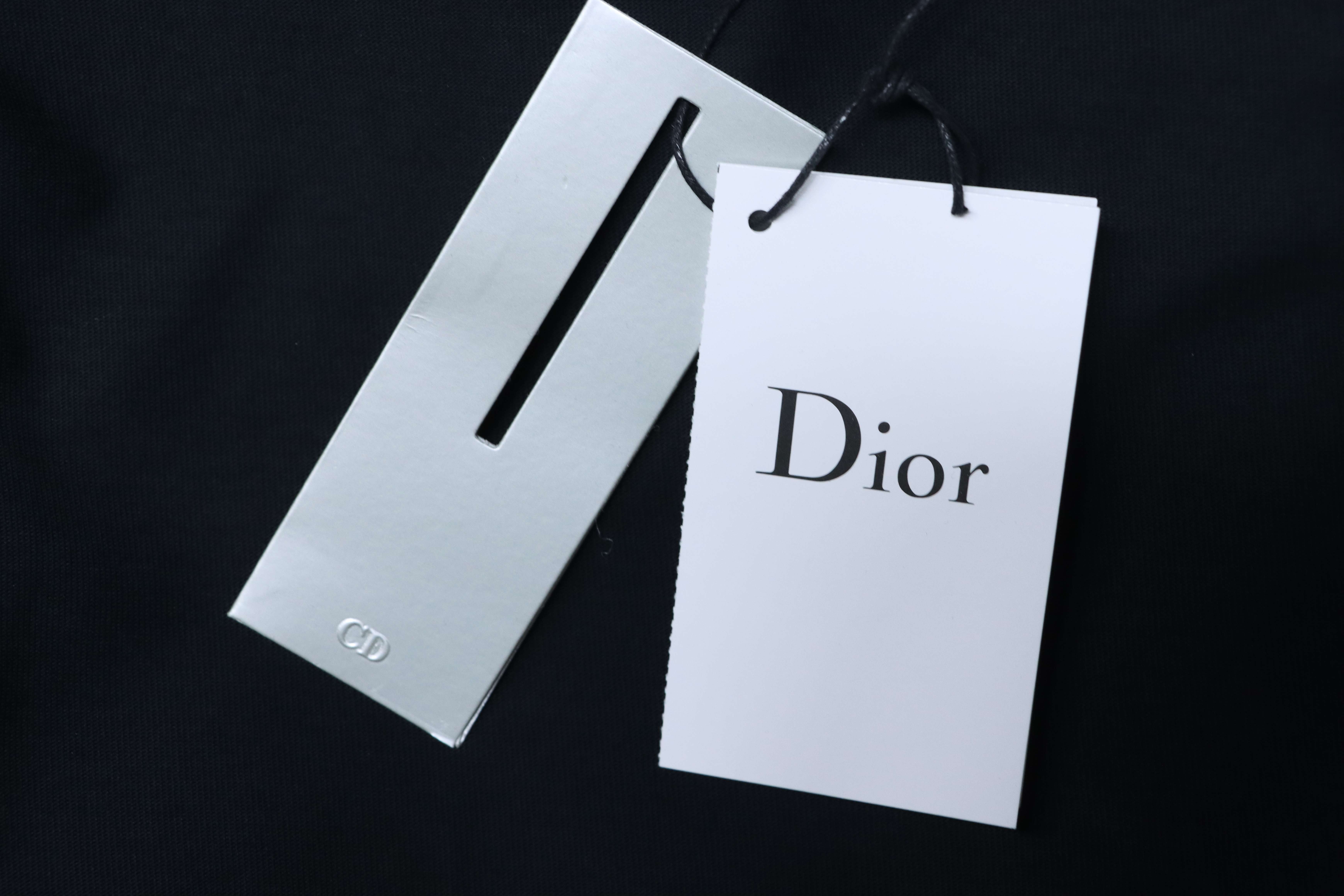 Dior 26ss Patchwork CD Letter Print on Chest T-shirt YL Black