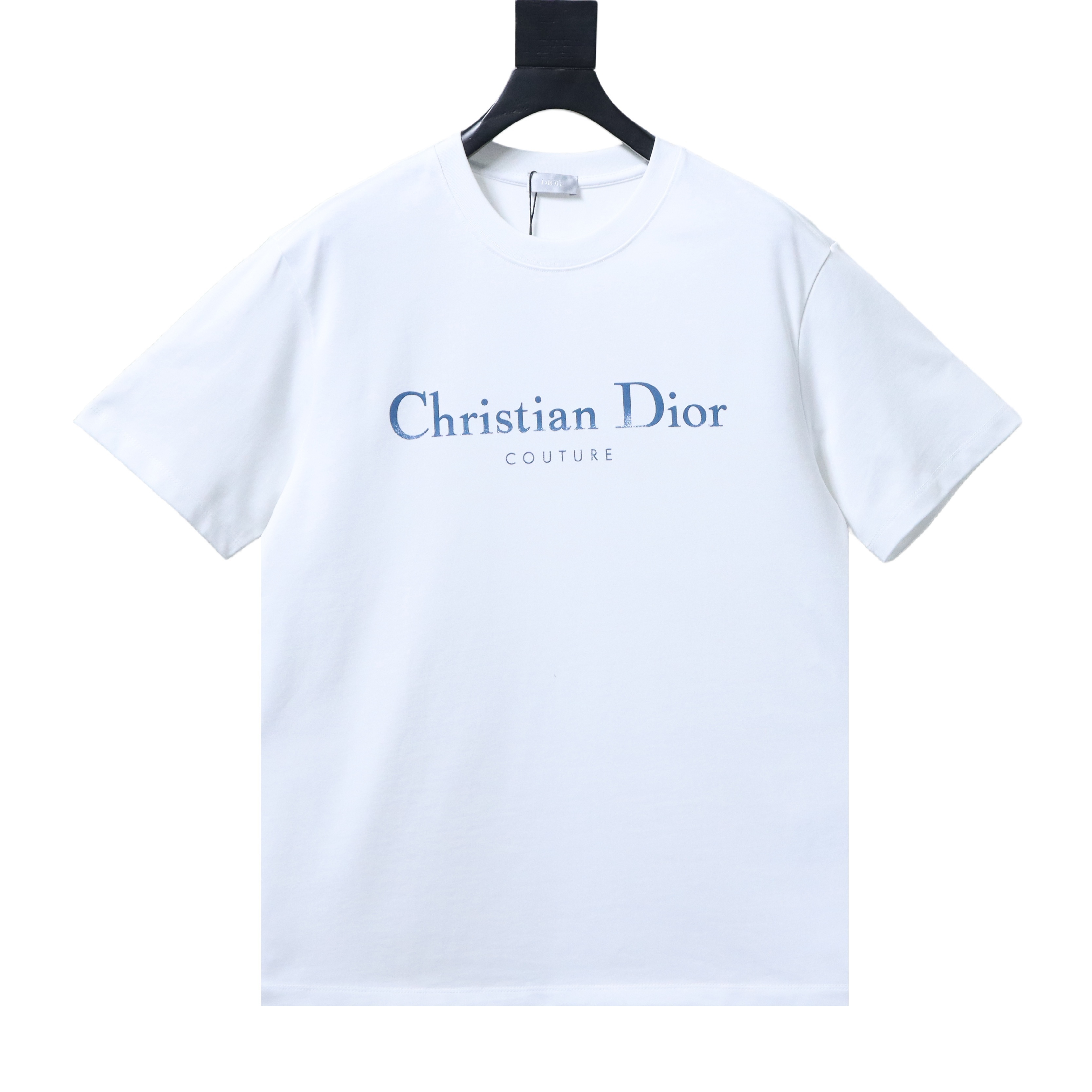 Dior 26ss Patchwork CD Letter Print on Chest T-shirt YL White