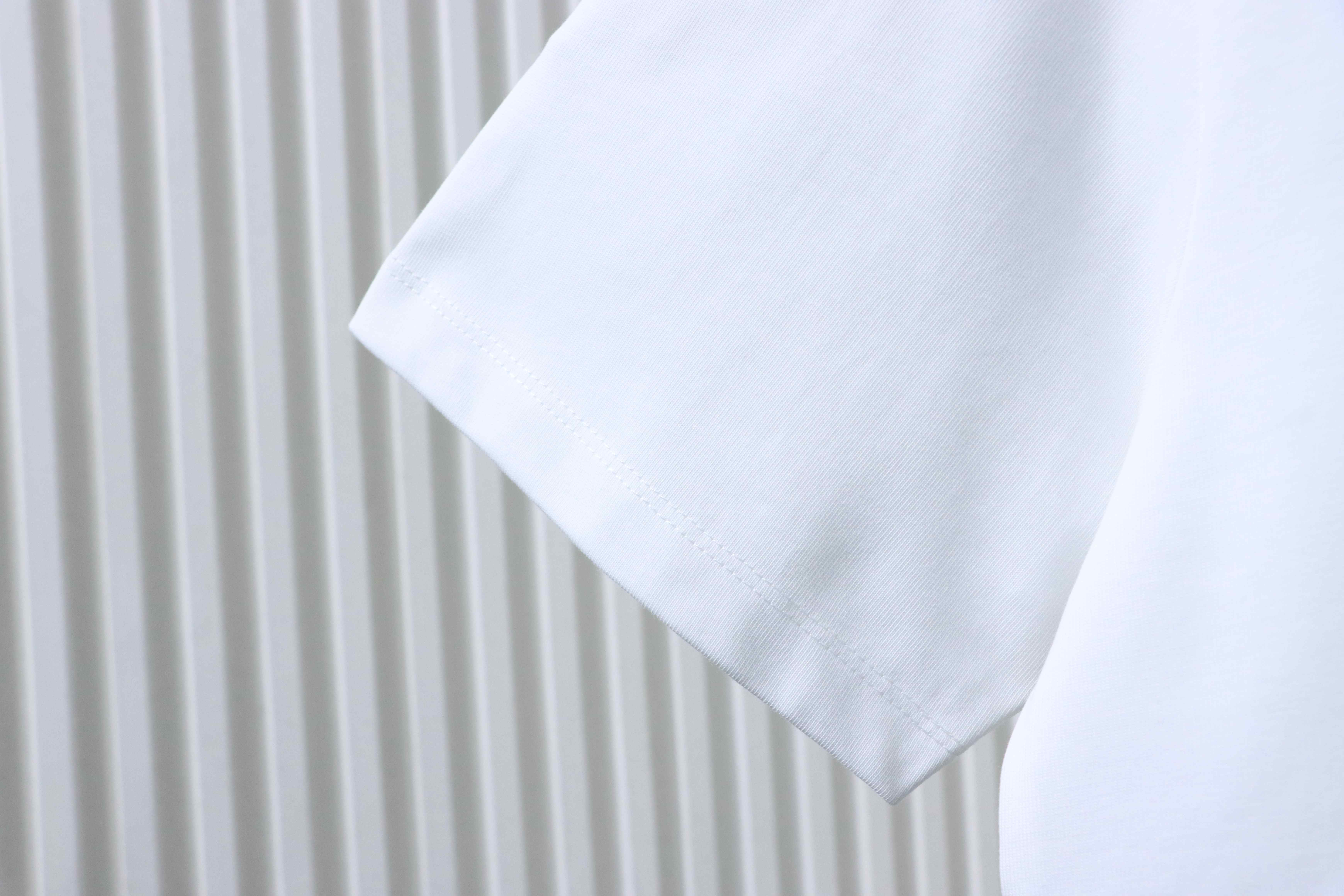 Dior 26ss Patchwork CD Letter Print on Chest T-shirt YL White