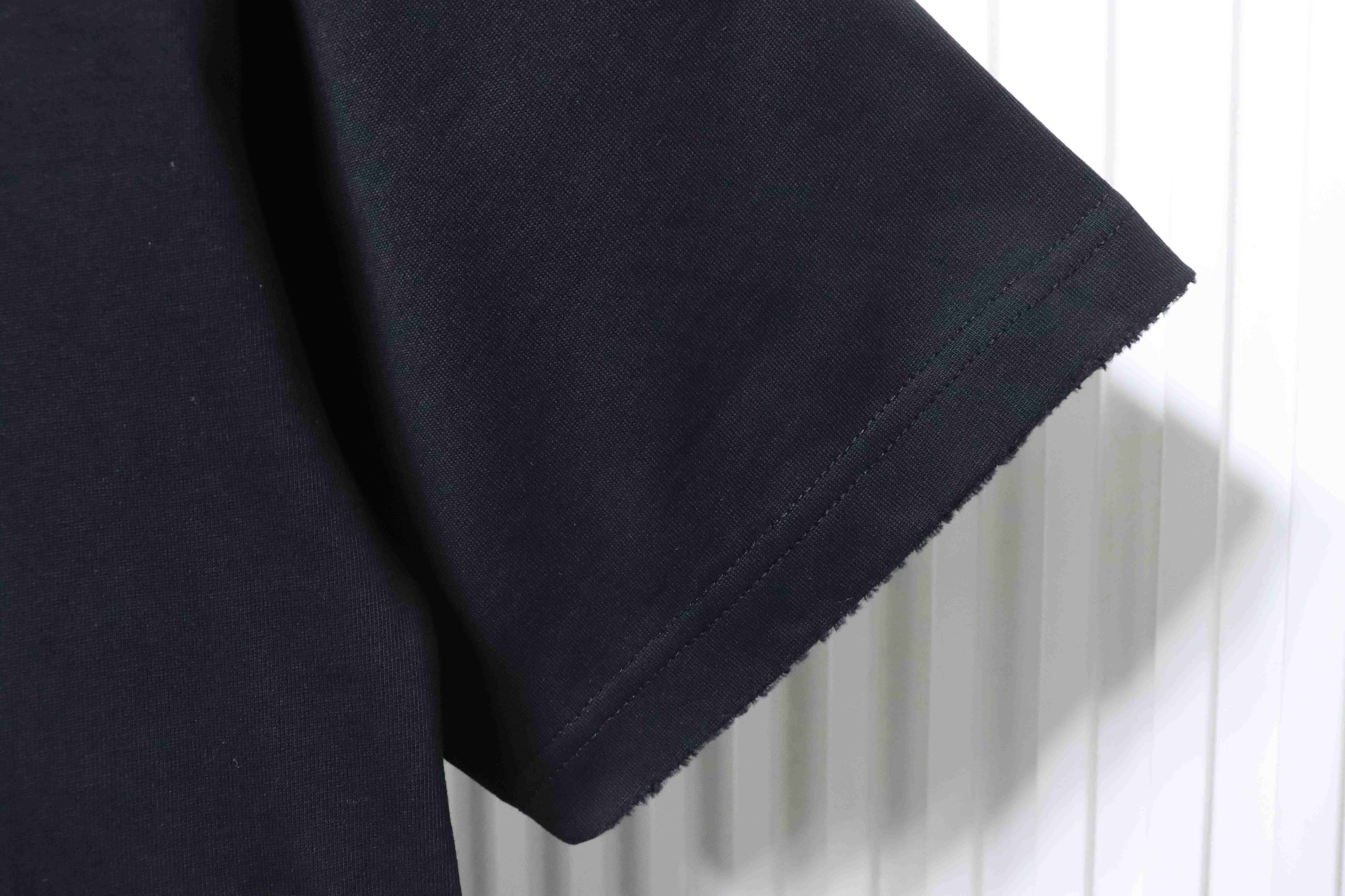 Dior 47-Letter Back Stripes T-shirt YL Black