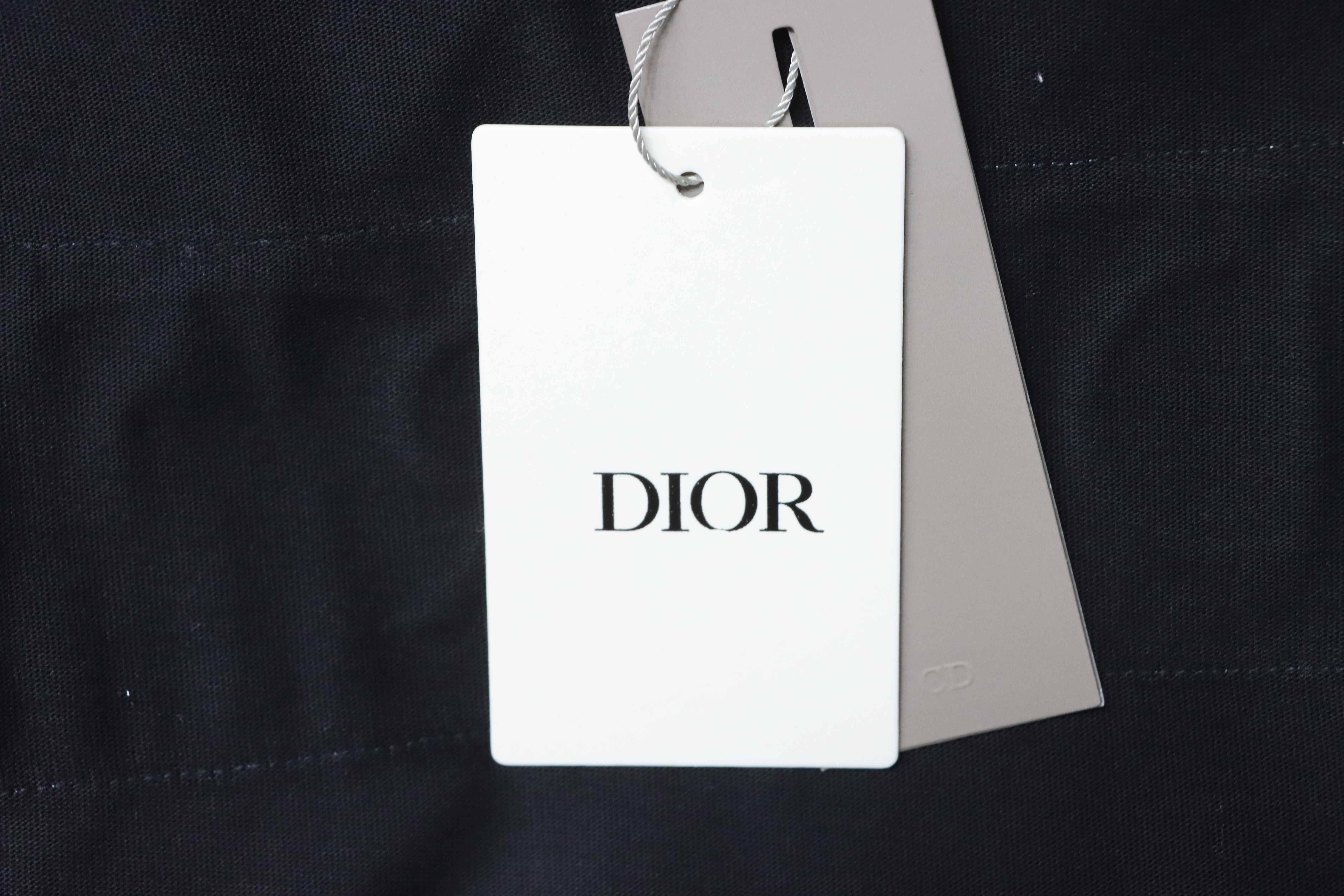 Dior 47-Letter Back Stripes T-shirt YL Black