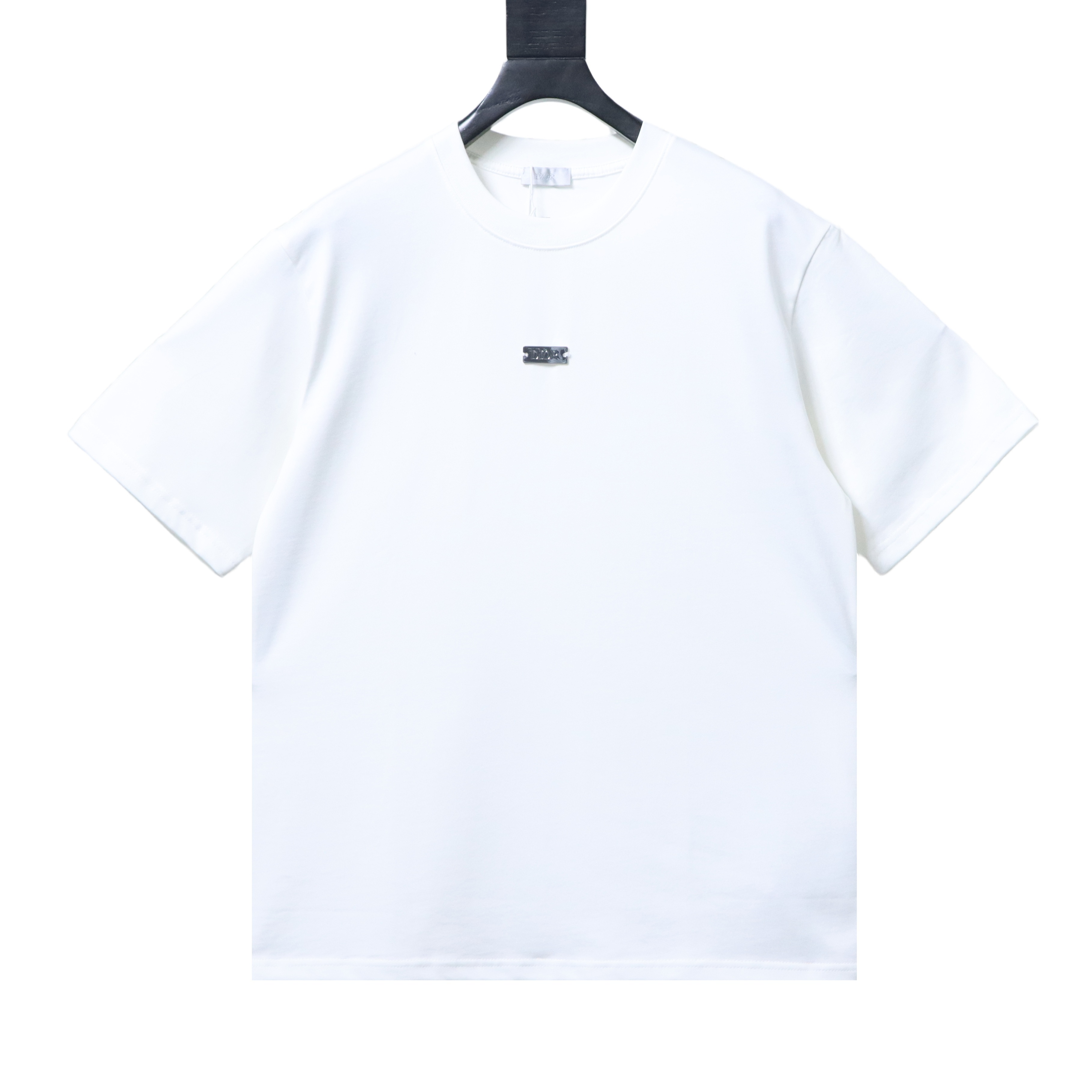 Dior Chest Metal Logo T-shirt YL White