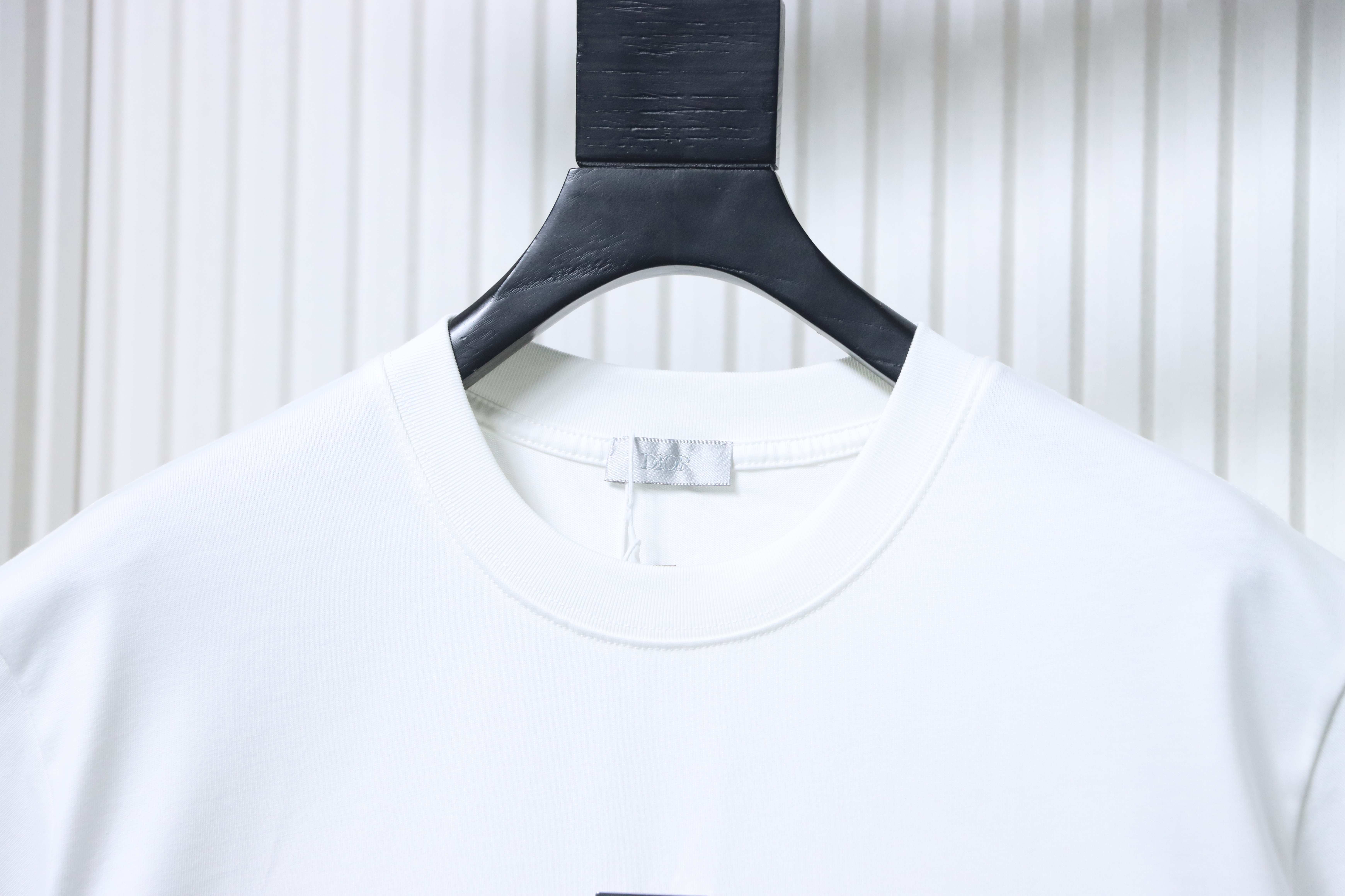 Dior Chest Metal Logo T-shirt YL White