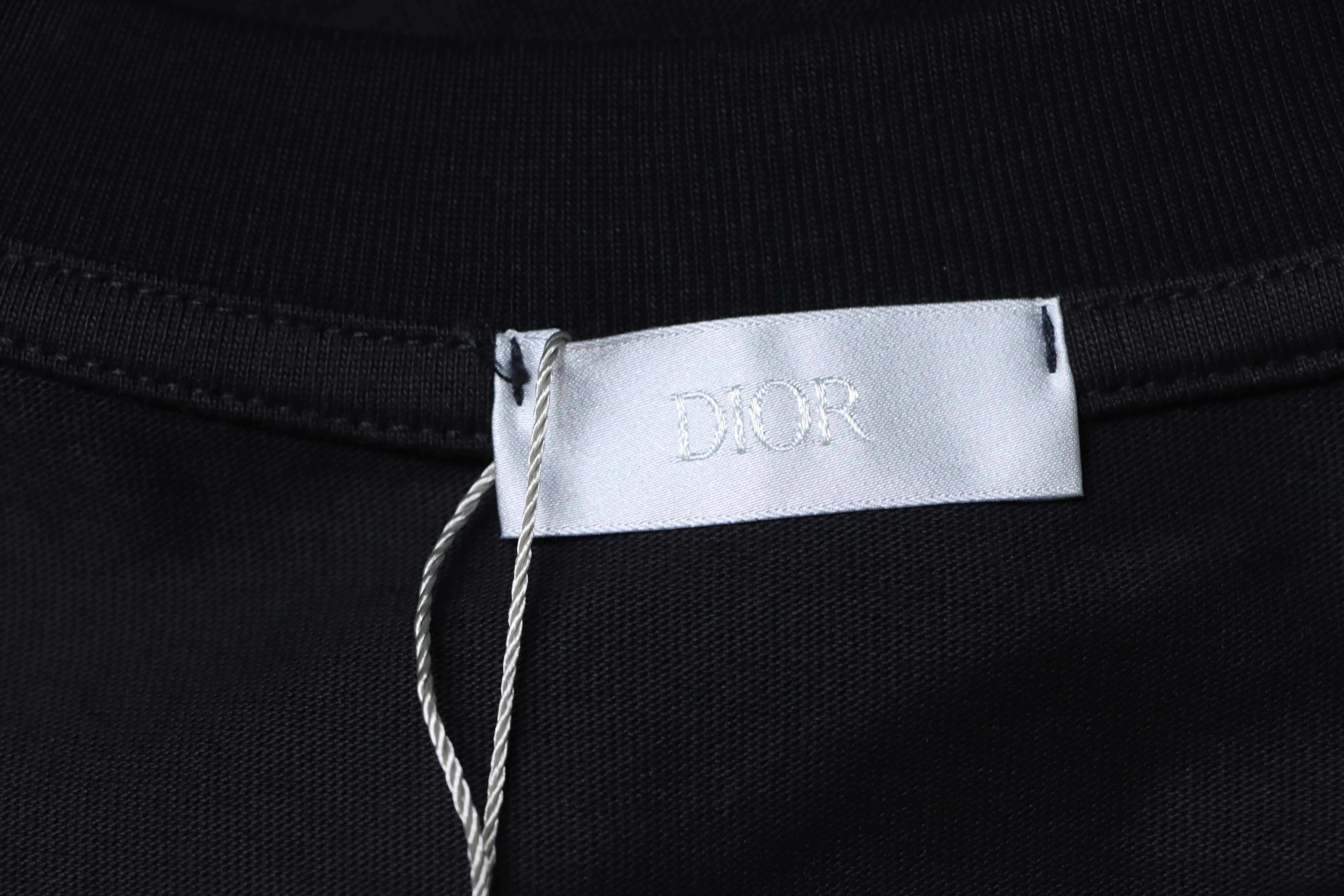 Dior Classic CD Embroidery T-shirt YL Black