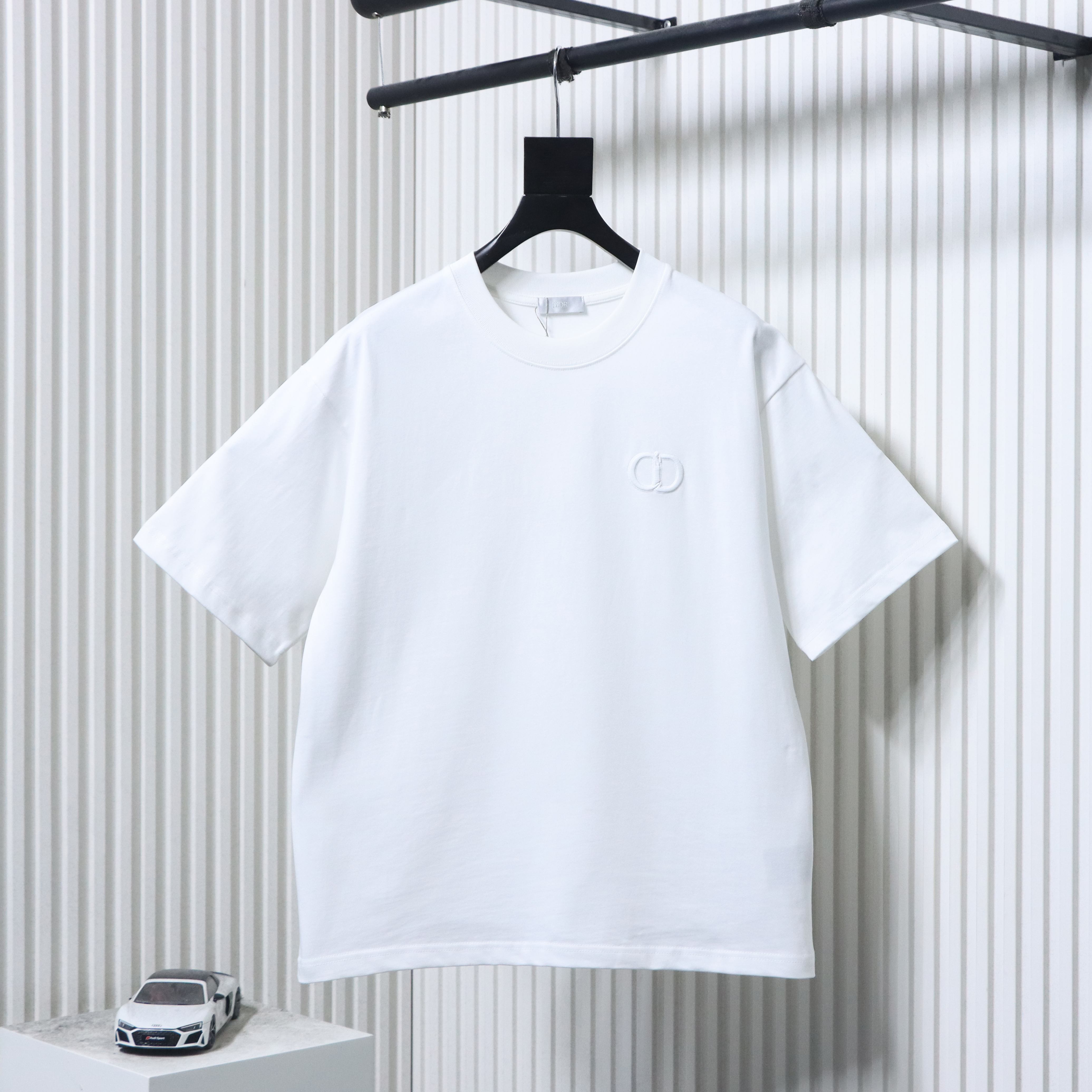 Dior Classic CD Embroidery T-shirt YL White