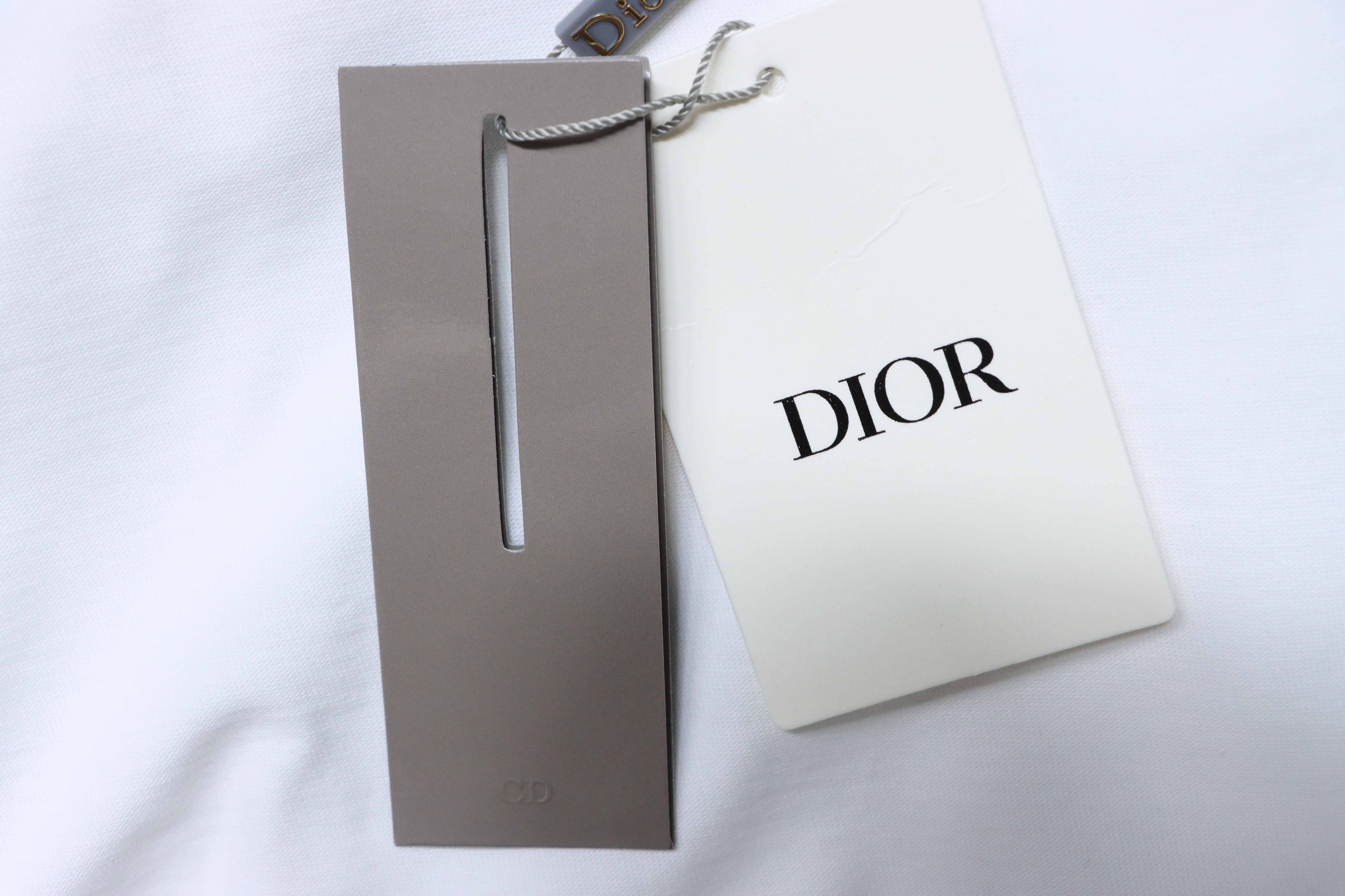 Dior Classic CD Embroidery T-shirt YL White