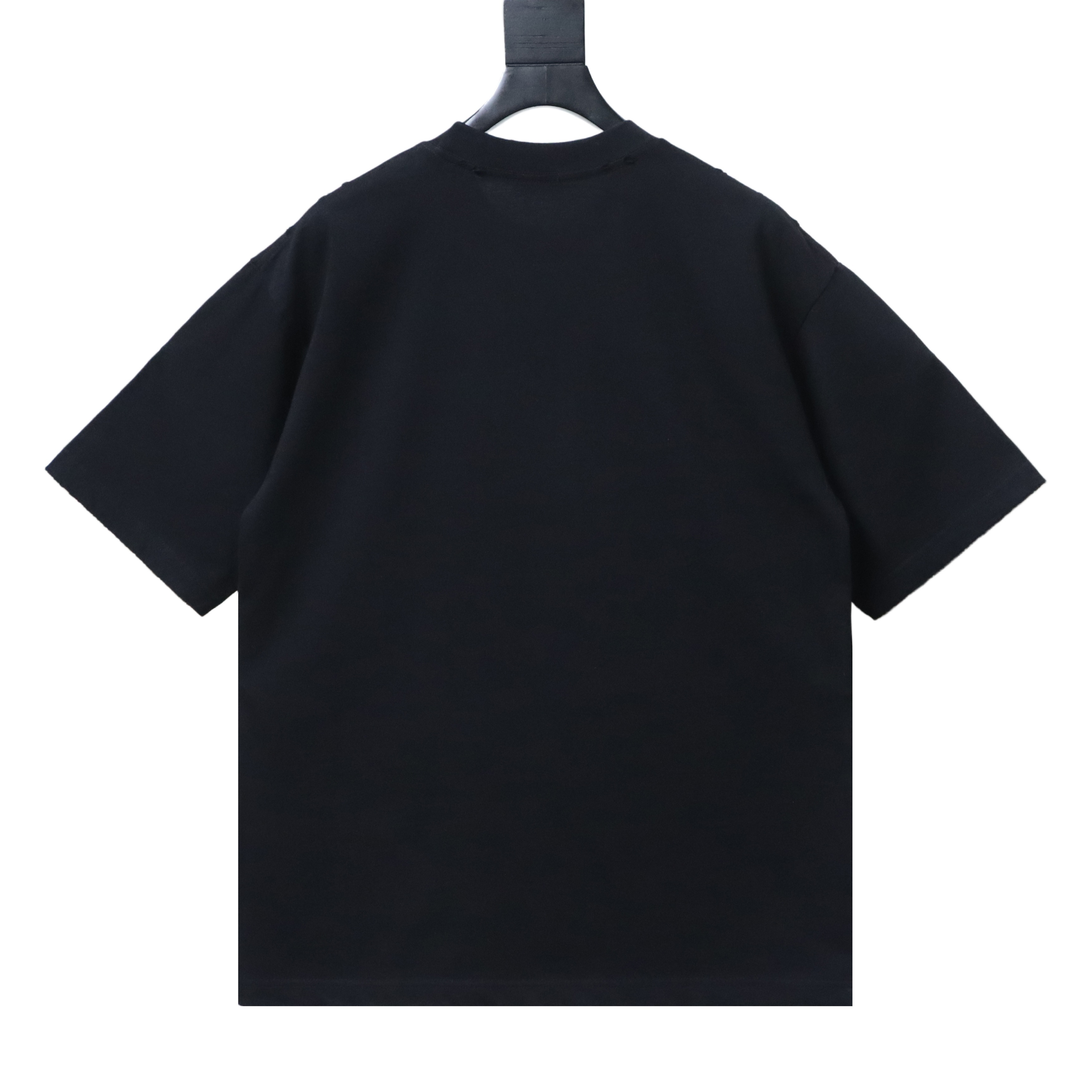 Dior Frayed Patchwork Letter Embroidery T-shirt YL Black