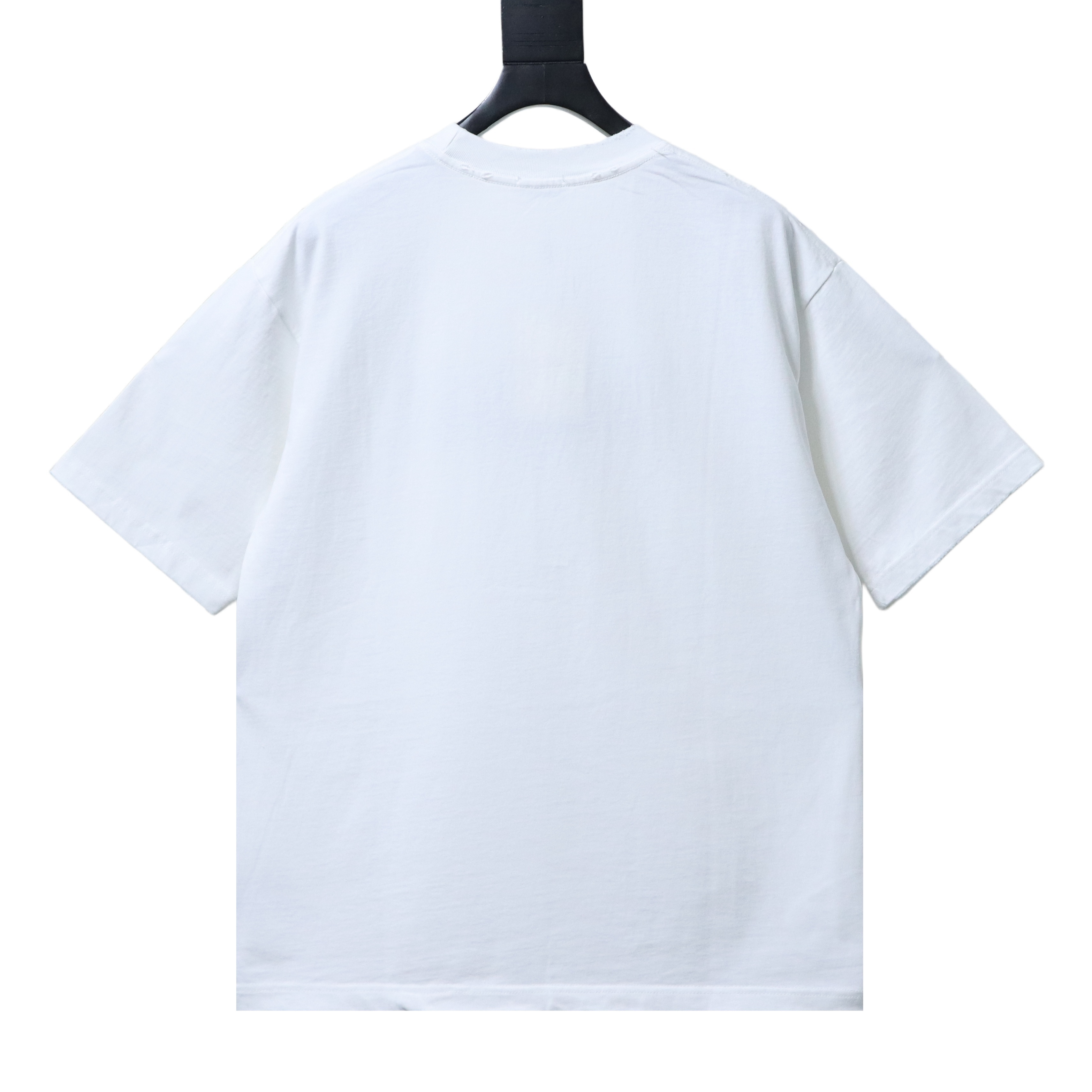 Dior Frayed Patchwork Letter Embroidery T-Shirt YL White