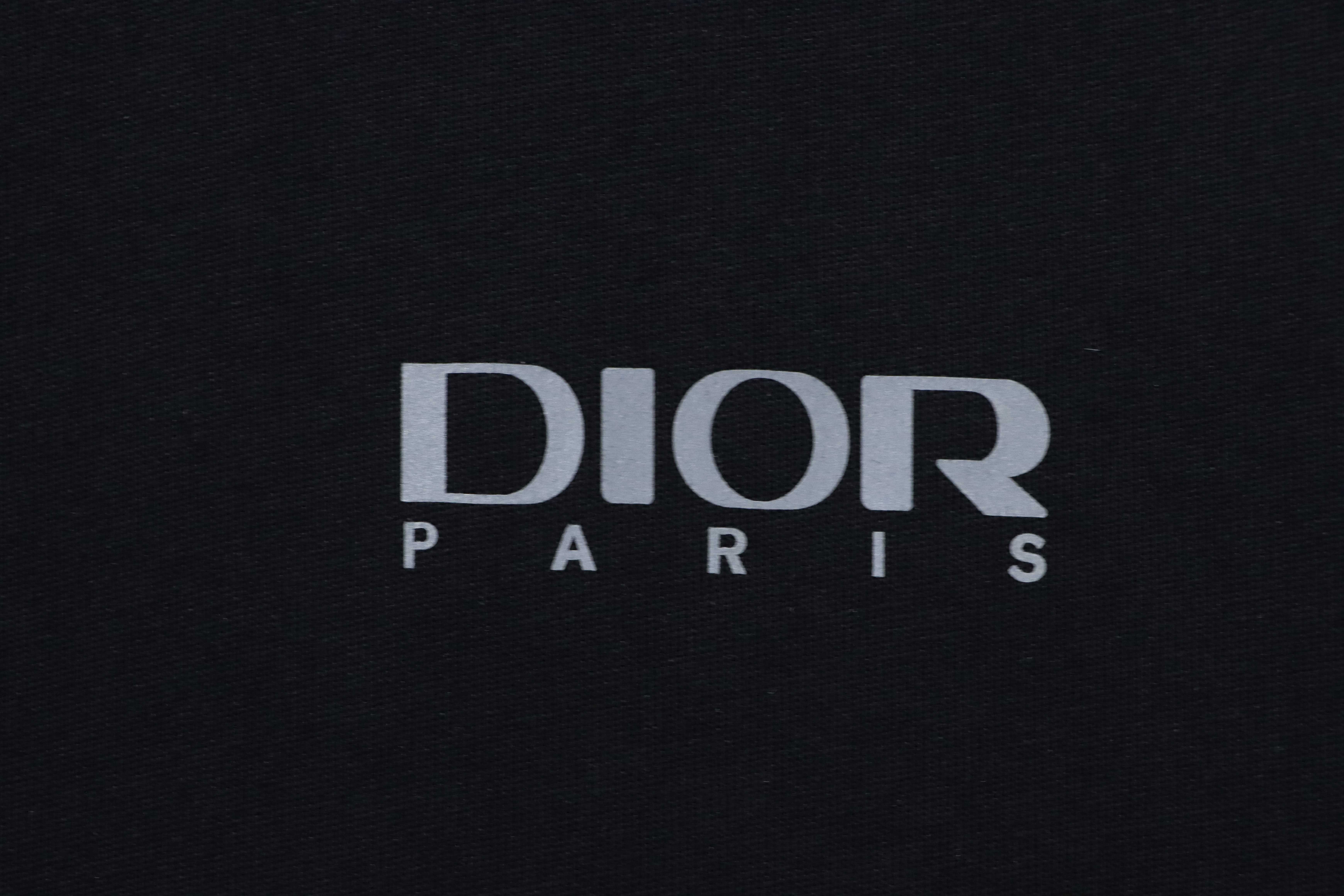 Dior Reflective Print Triangle Icon T-shirt YL Black