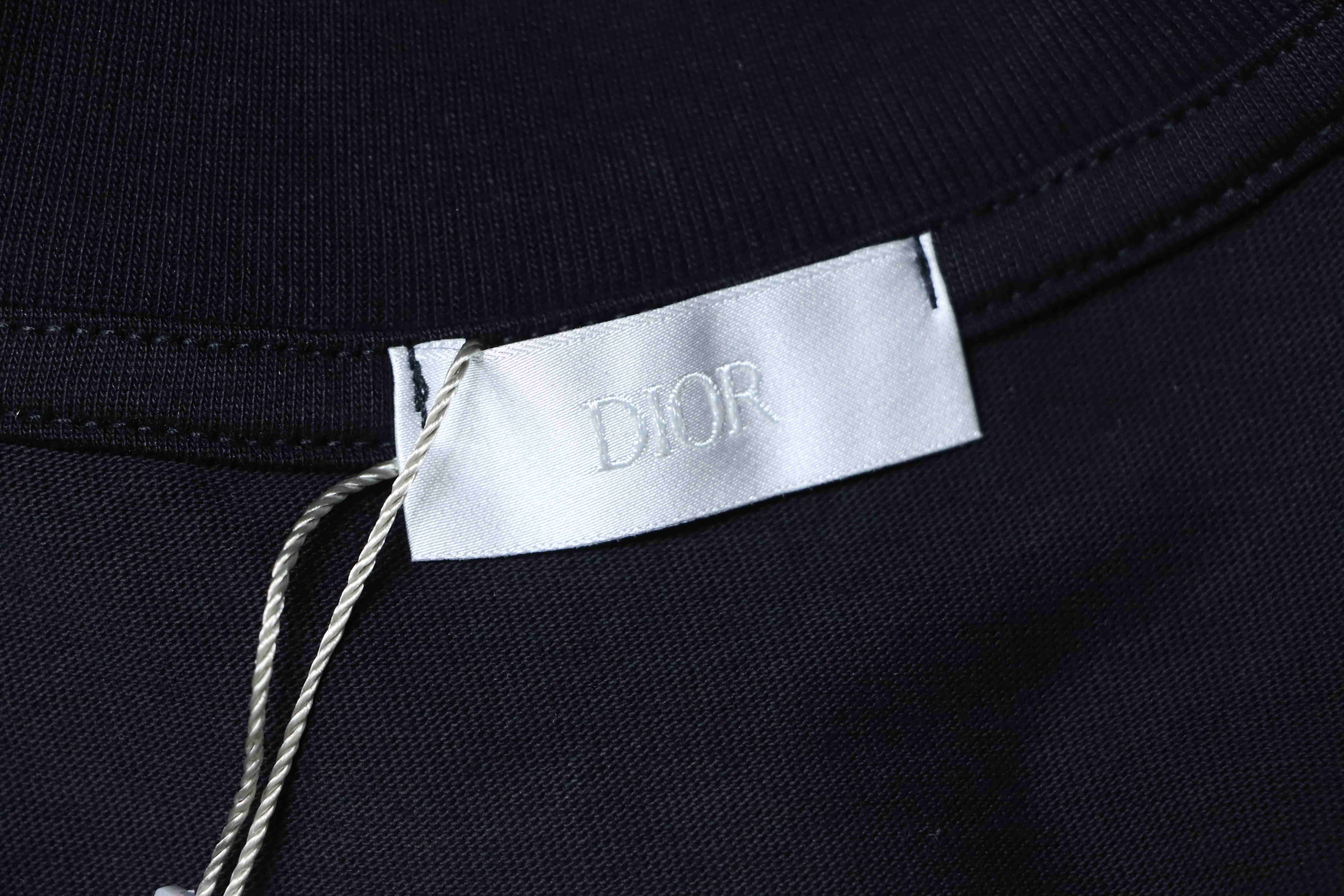 Dior Reflective Print Triangle Icon T-shirt YL Black