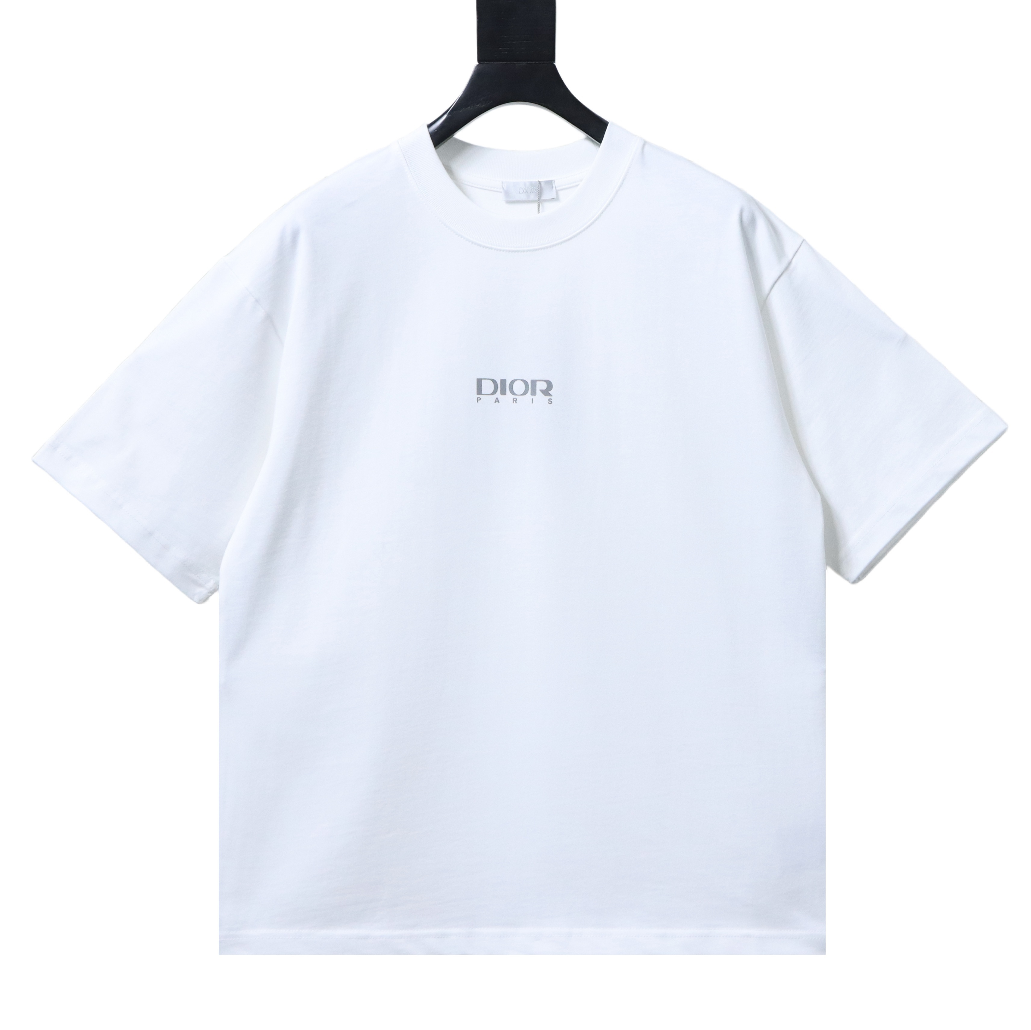 Dior Reflective Print Triangle Icon T-Shirt YL White