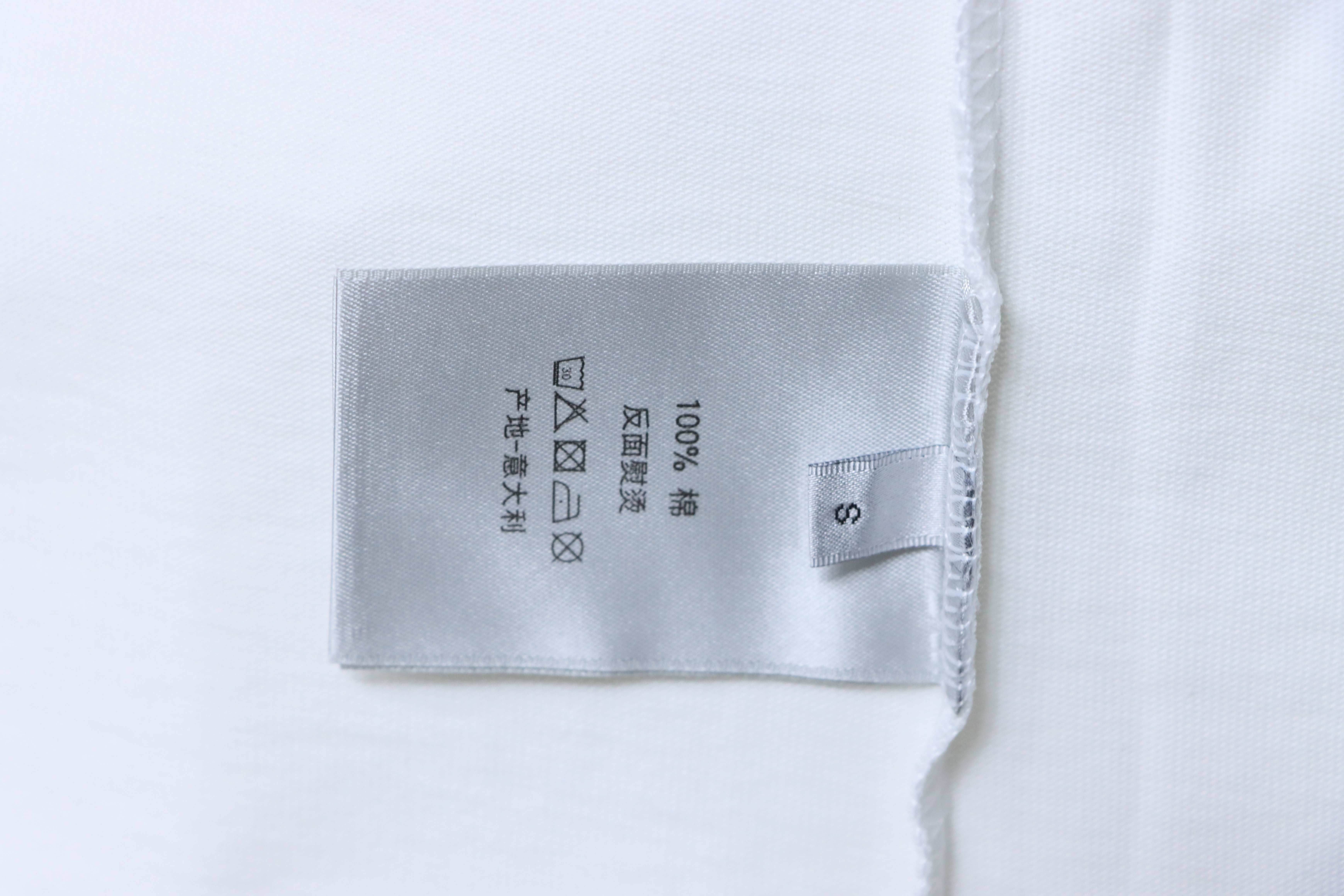Dior Reflective Print Triangle Icon T-Shirt YL White