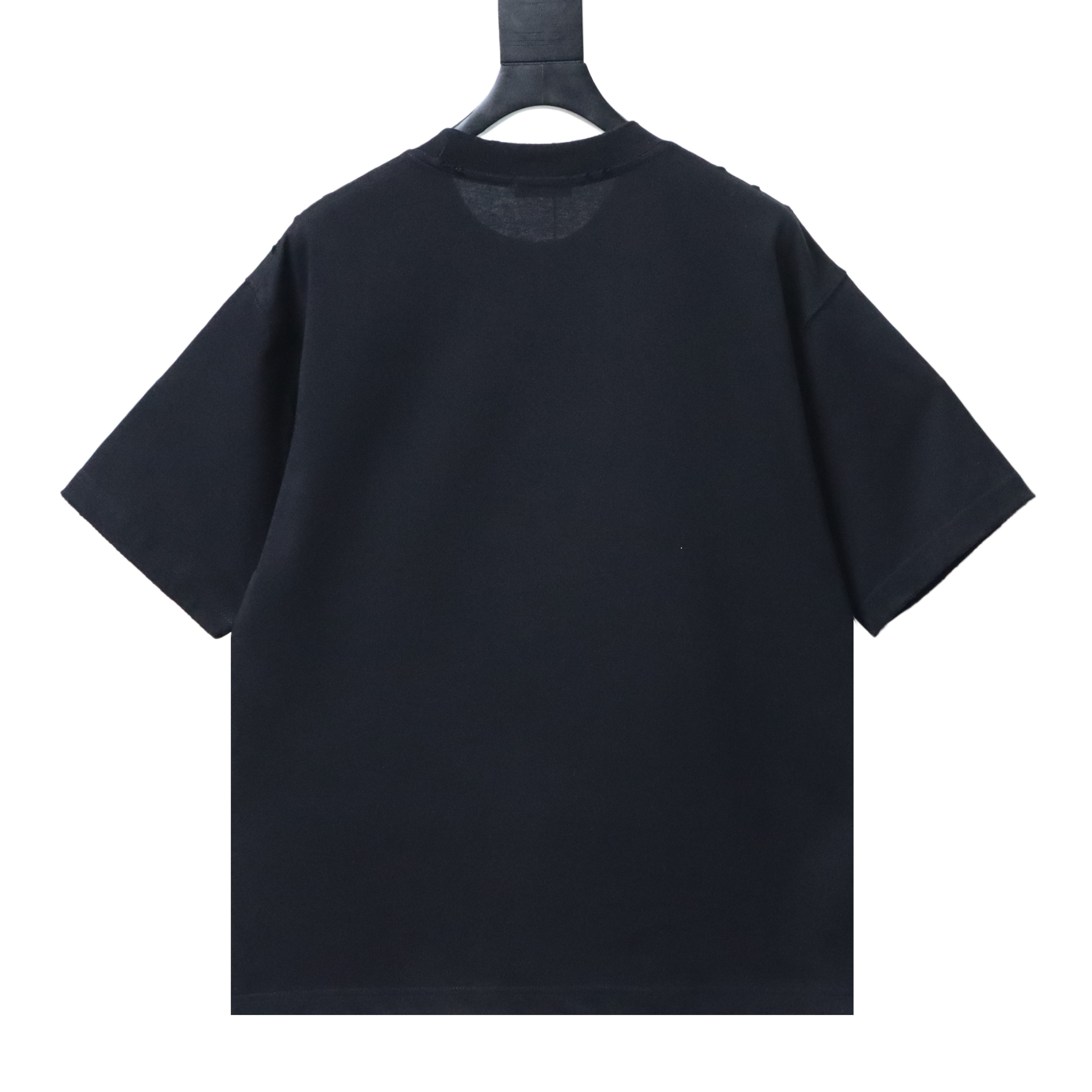 Dior Worn Letter Embroidery T-shirt YL Black