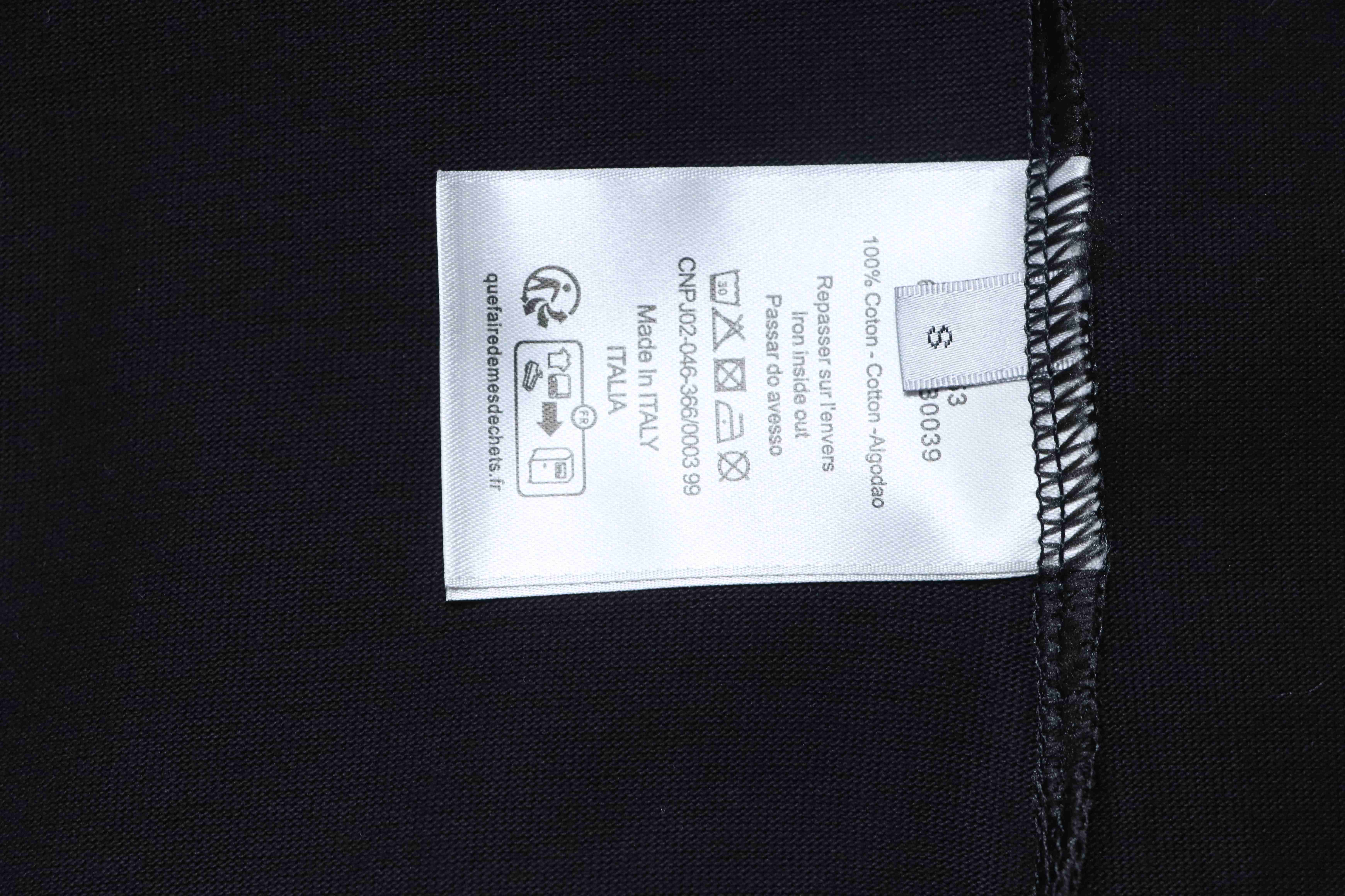 Dior Worn Letter Embroidery T-shirt YL Black