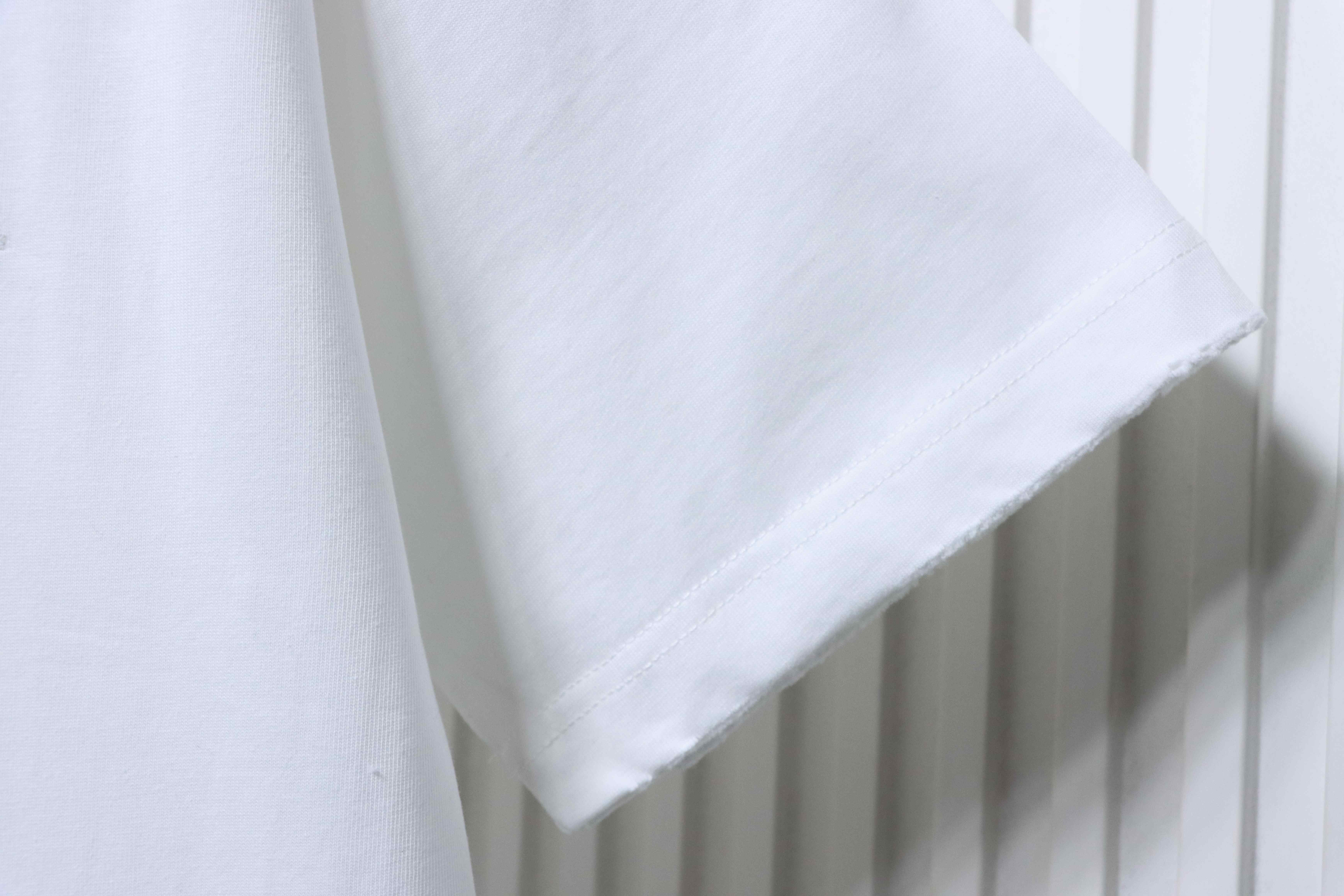 Dior Worn Letter Embroidery T-shirt YL White