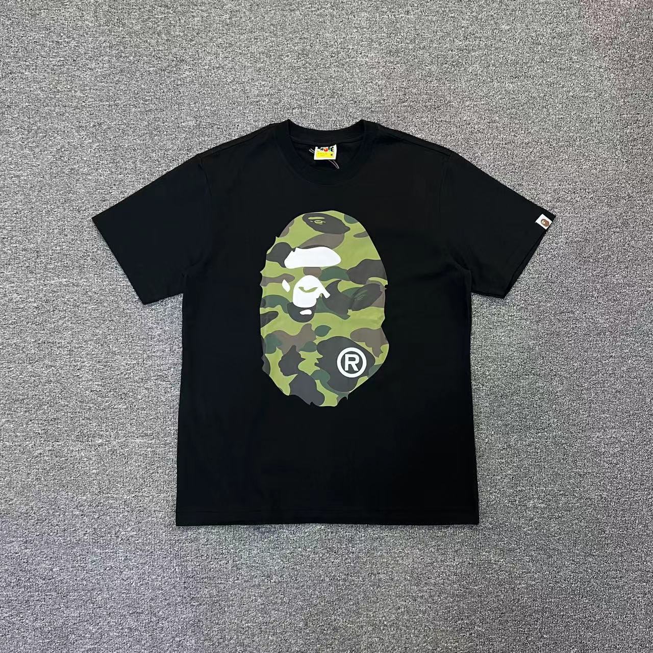 Bape T-shirt YL #1003 Black-Green/White-Green/Black-Yellow/White-Yellow