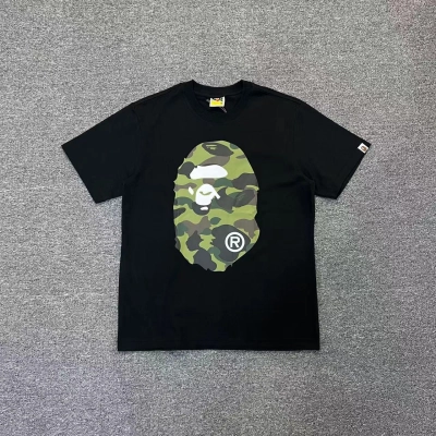 Bape T-shirt YL #1003 Black-Green/White-Green/Black-Yellow/White-Yellow 02