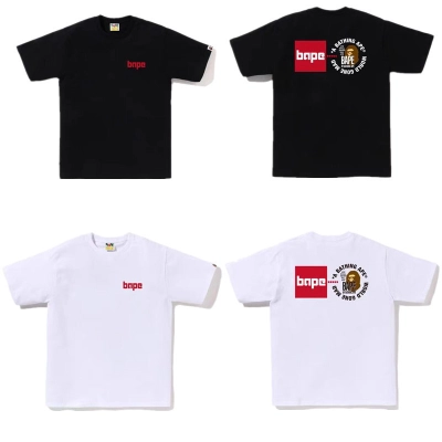 Bape T-shirt YL #1008 Black/White 01
