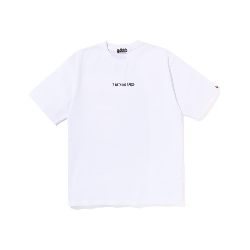 Bape T-shirt YL #1011 Black/White/Orange