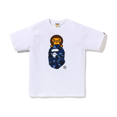 Bape T-shirt YL #1015 Black-Red/Black-Yellow/White-Blue/White-Purple 02