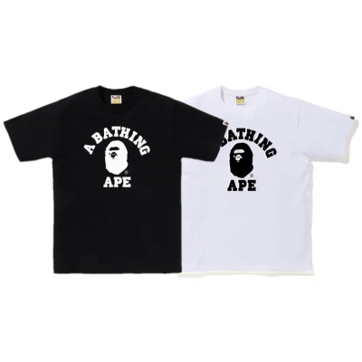 Bape T-shirt YL #1016 Black/White 01