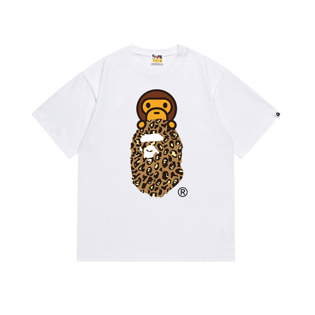 Bape T-shirt YL #167 Black Brown/Black Yellow/White Brown/White Yellow