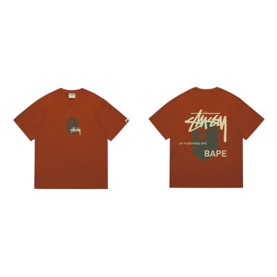 Bape T-shirt YL #210 Black/White/Red/Pink/Grey 02