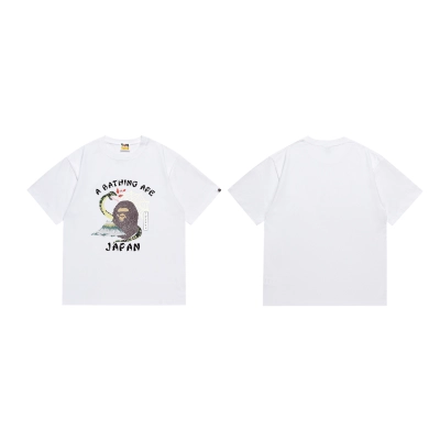 Bape T-shirt YL #220 Black/White 01