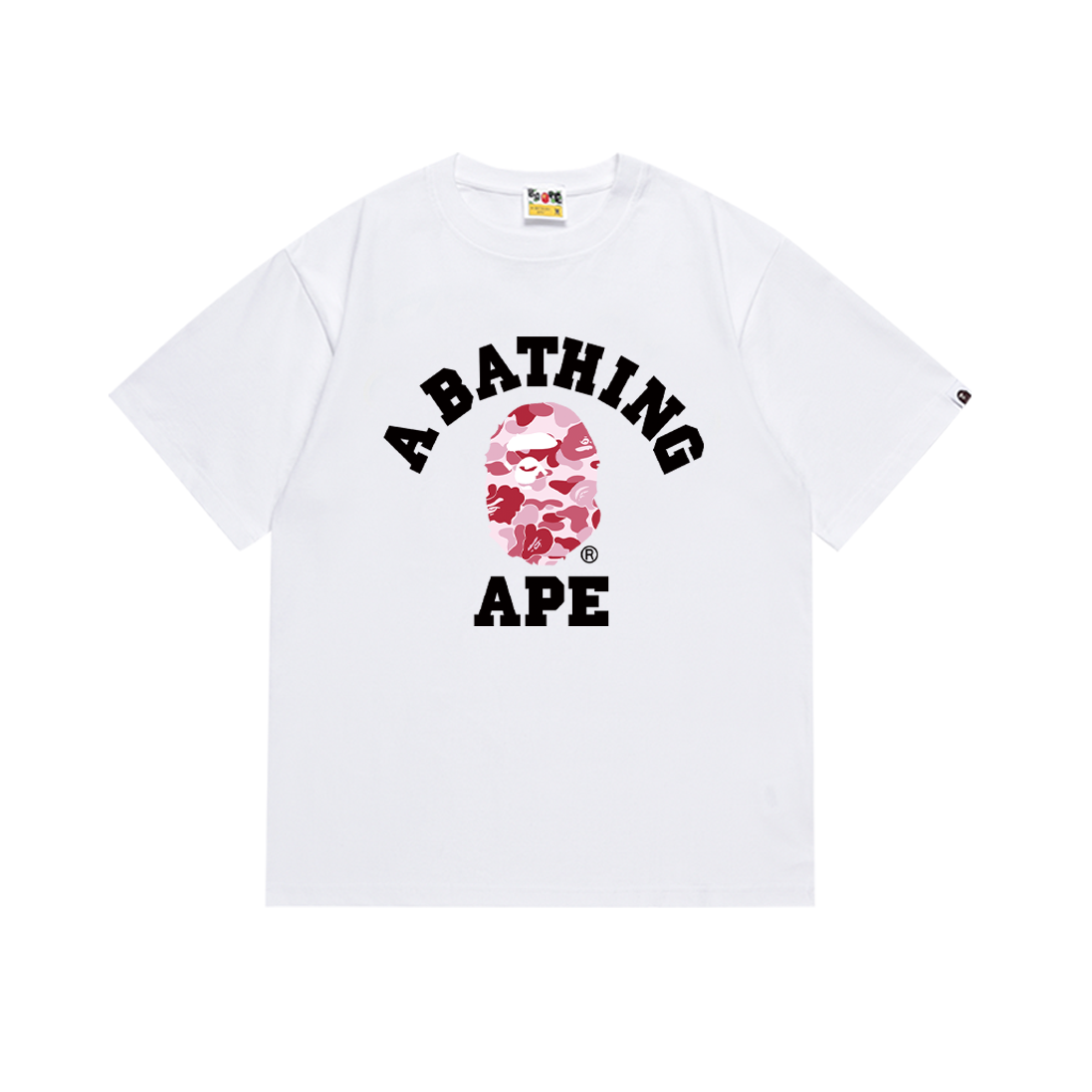 Bape T-shirt YL #266 Black Pink/Black Blue/Black Green/White Blue/White Pink/White Green