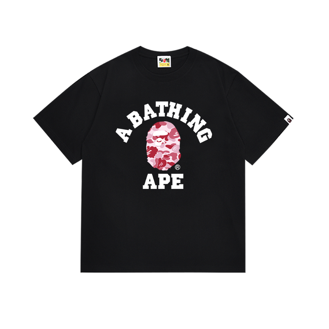 Bape T-shirt YL #266 Black Pink/Black Blue/Black Green/White Blue/White Pink/White Green