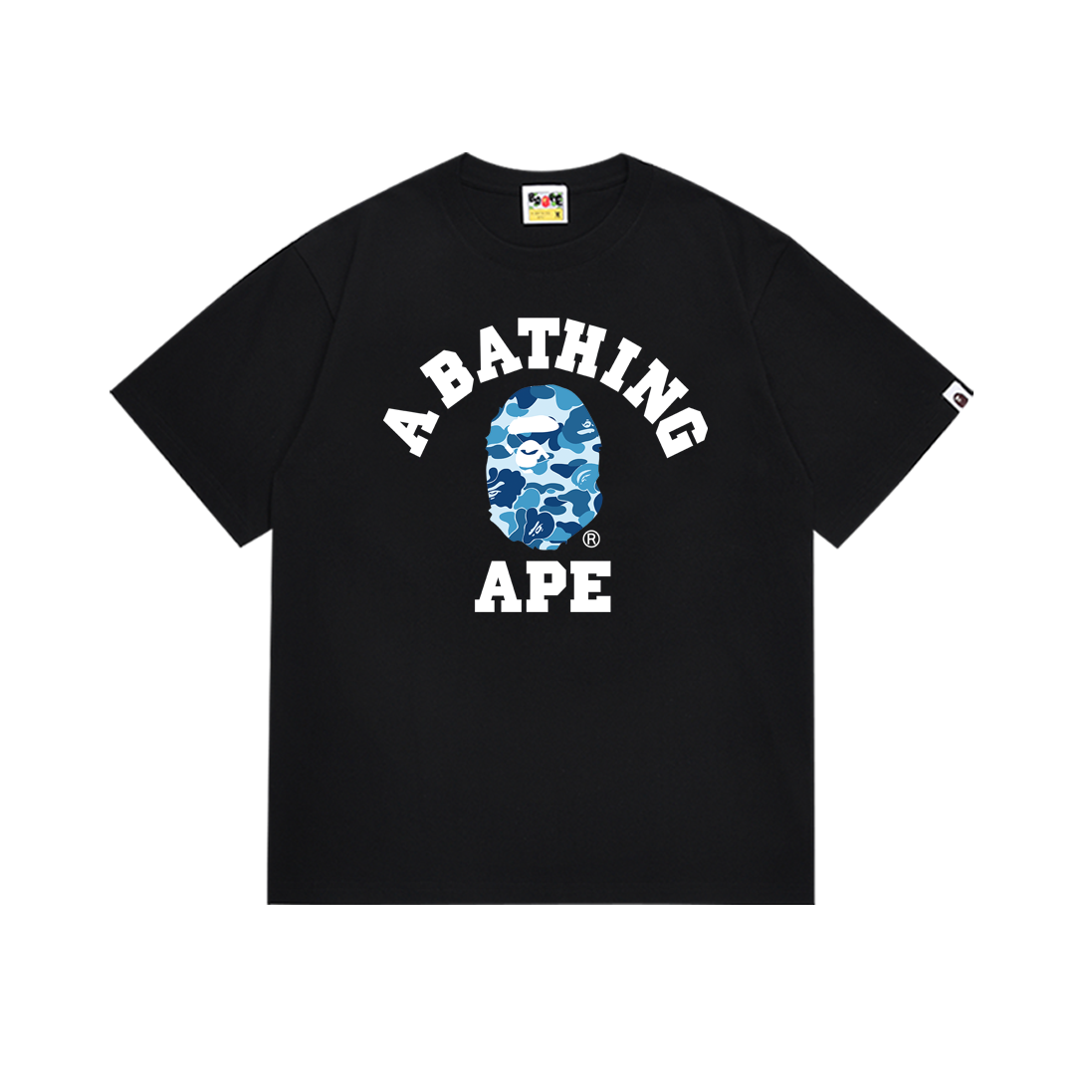Bape T-shirt YL #266 Black Pink/Black Blue/Black Green/White Blue/White Pink/White Green