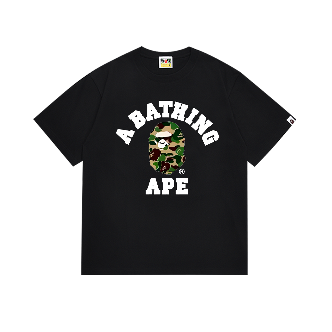 Bape T-shirt YL #266 Black Pink/Black Blue/Black Green/White Blue/White Pink/White Green