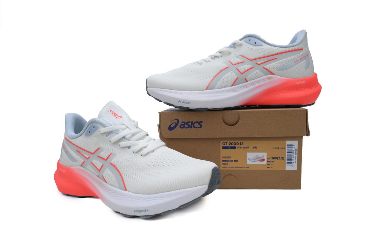 Asics GT 2000 12 White Sunrise Red 1011B691-101 