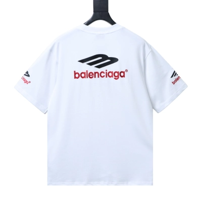 Balenciaga 23ss 3M Embroidered Letter T-Shirt YL White 02