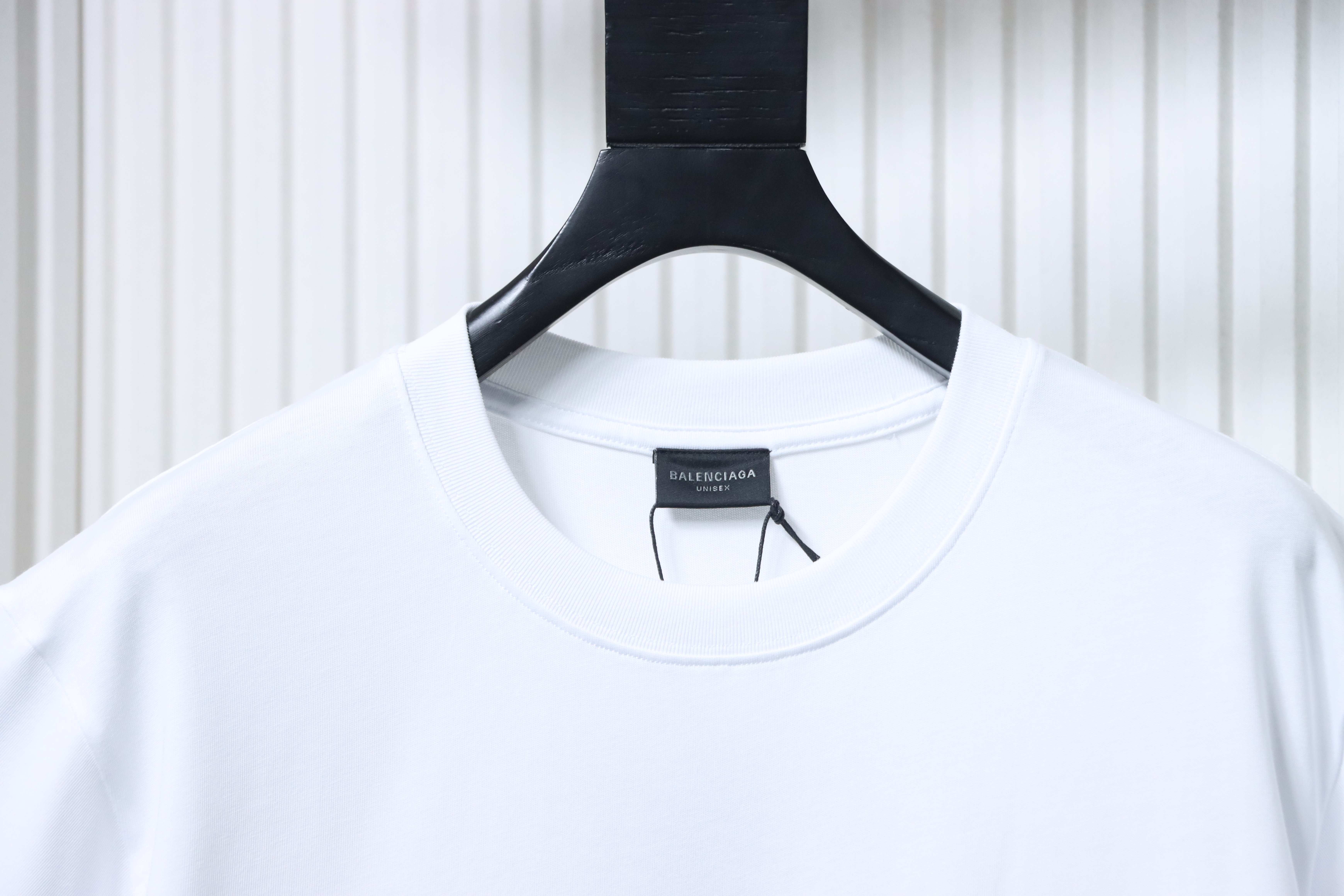 Balenciaga 23ss 3M Embroidered Letter T-Shirt YL White