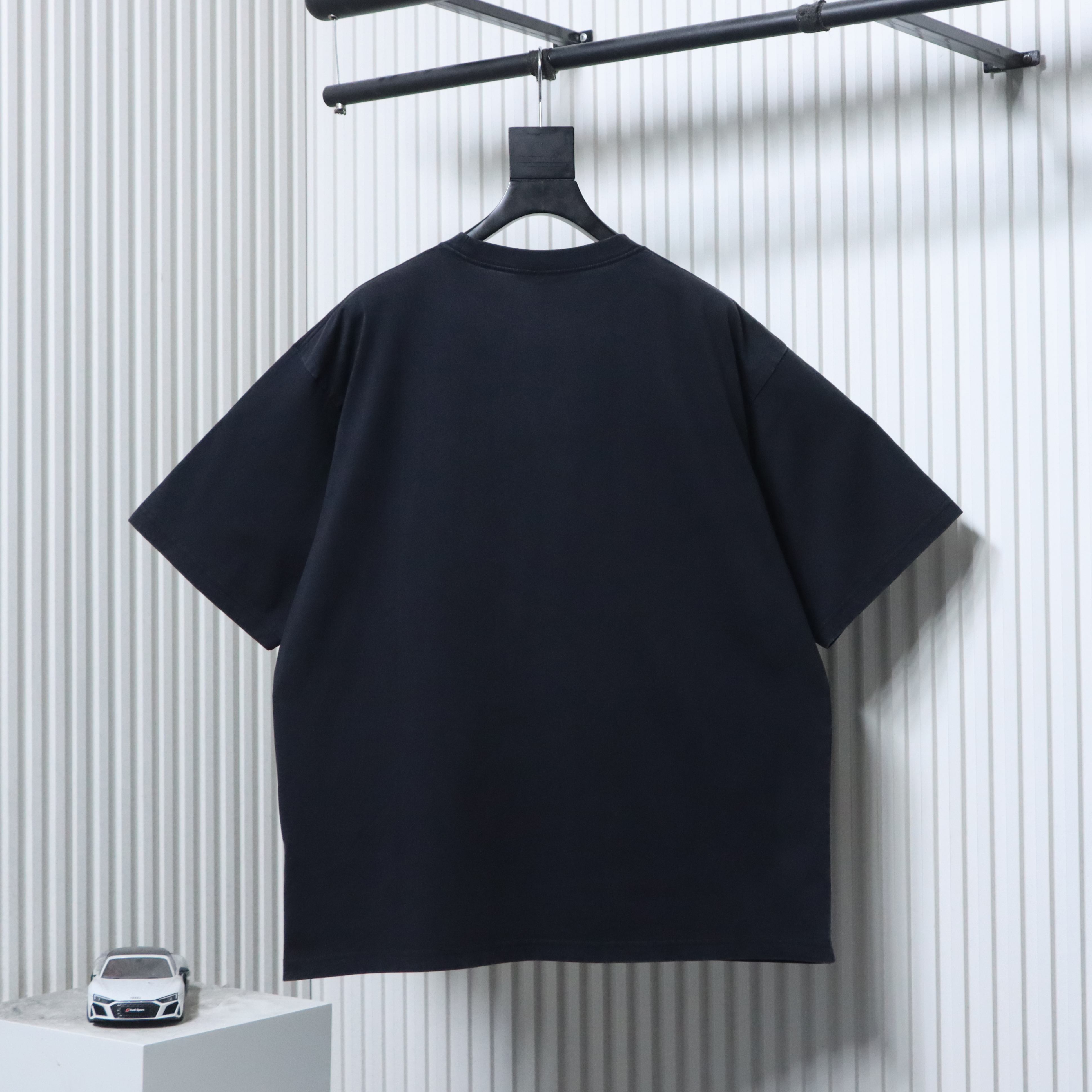 Balenciaga 26SS Smoke Ring T-shirt YL Black