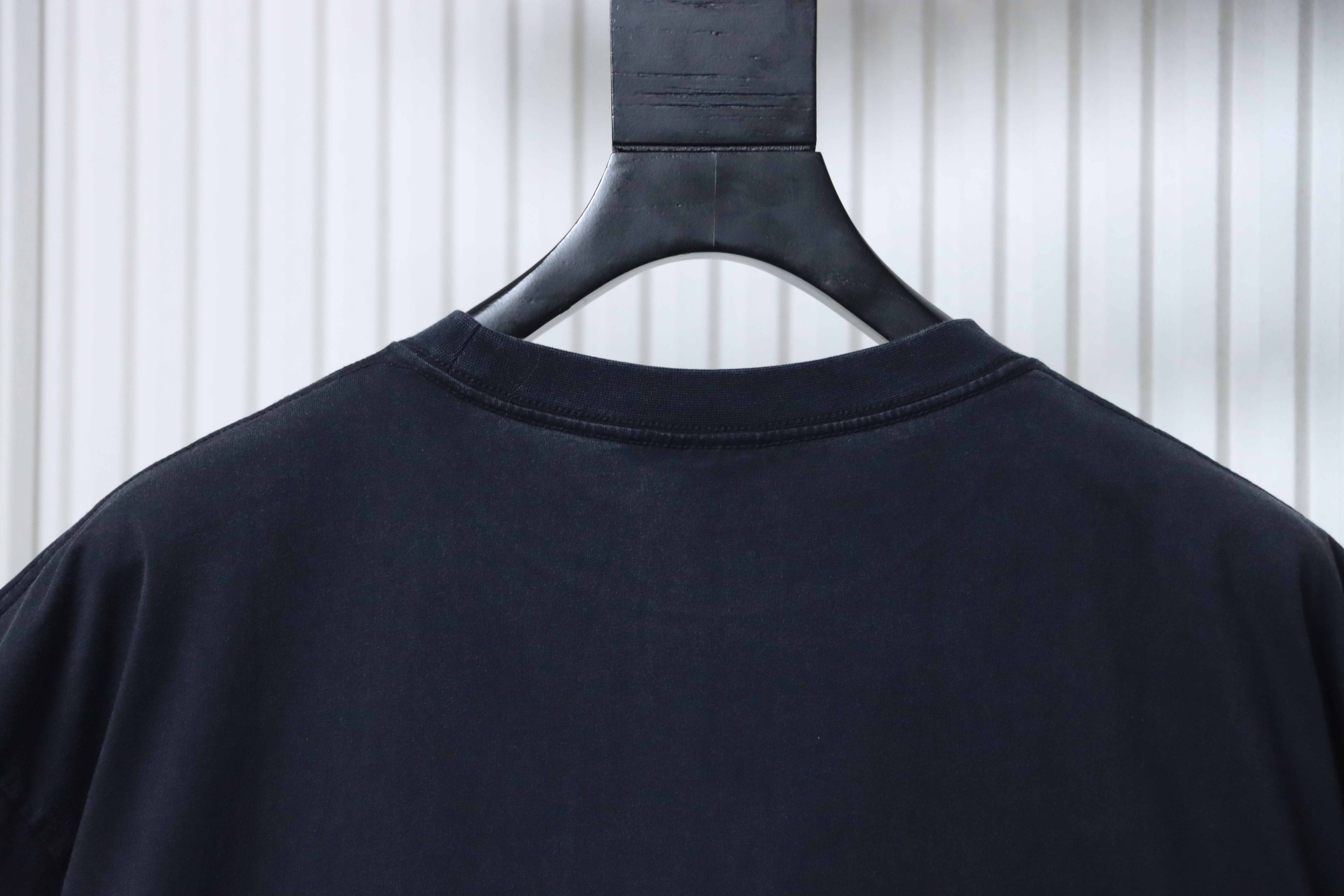 Balenciaga 26SS Smoke Ring T-shirt YL Black