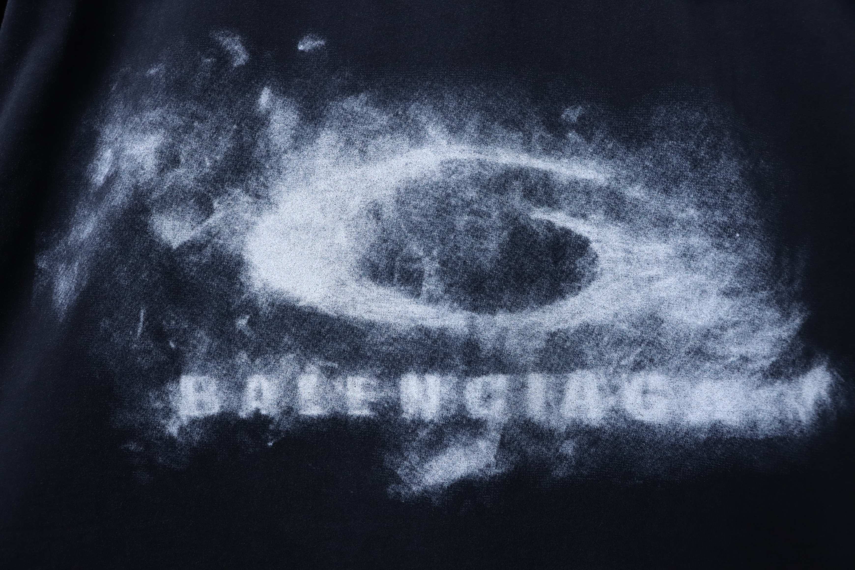 Balenciaga 26SS Smoke Ring T-shirt YL Black