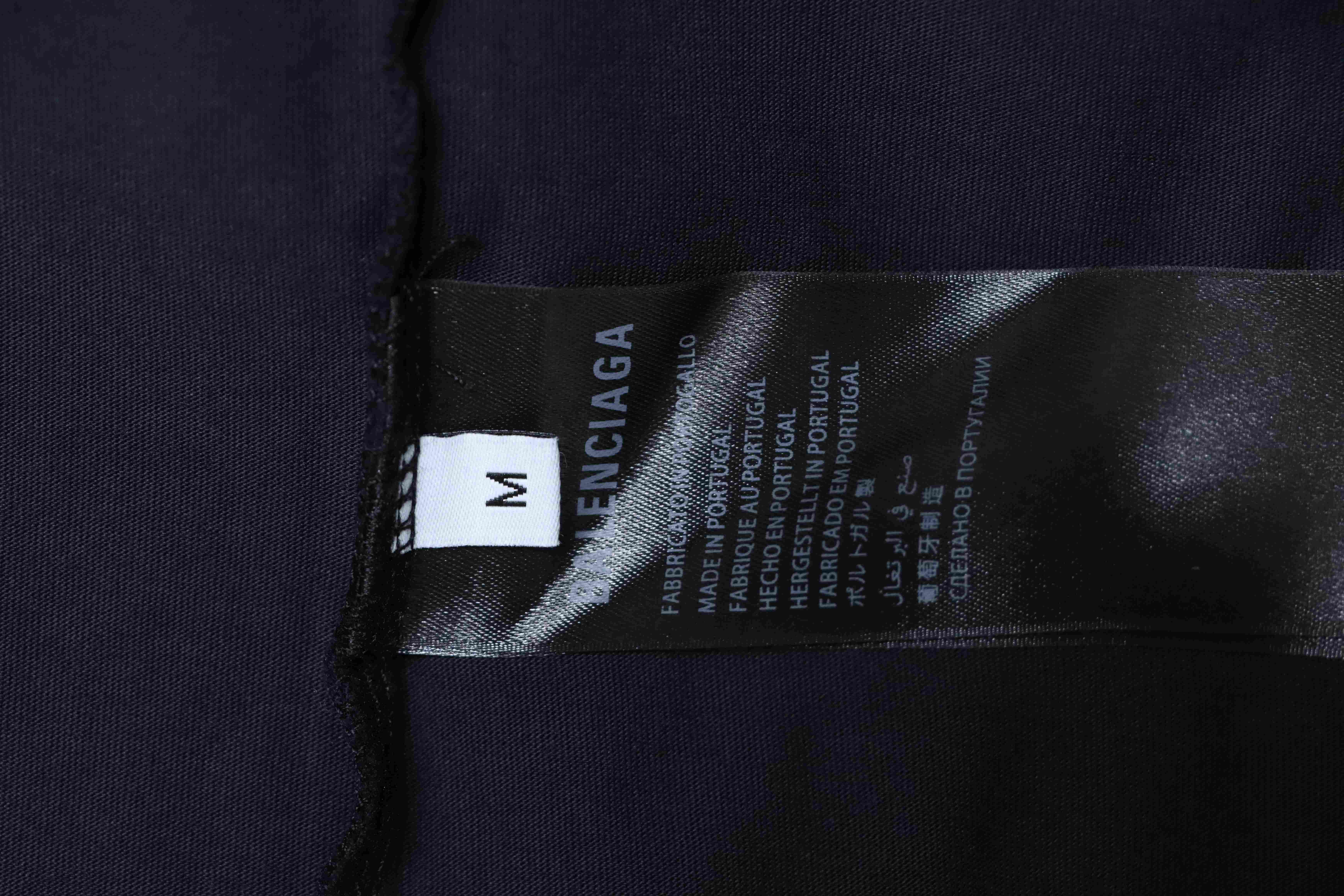 Balenciaga 26SS Smoke Ring T-shirt YL Black