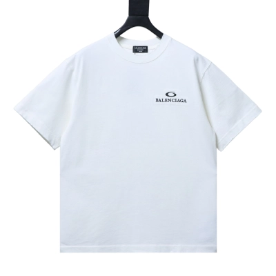 Balenciaga 26SS Wheat Embroidery T-Shirt YL White 02