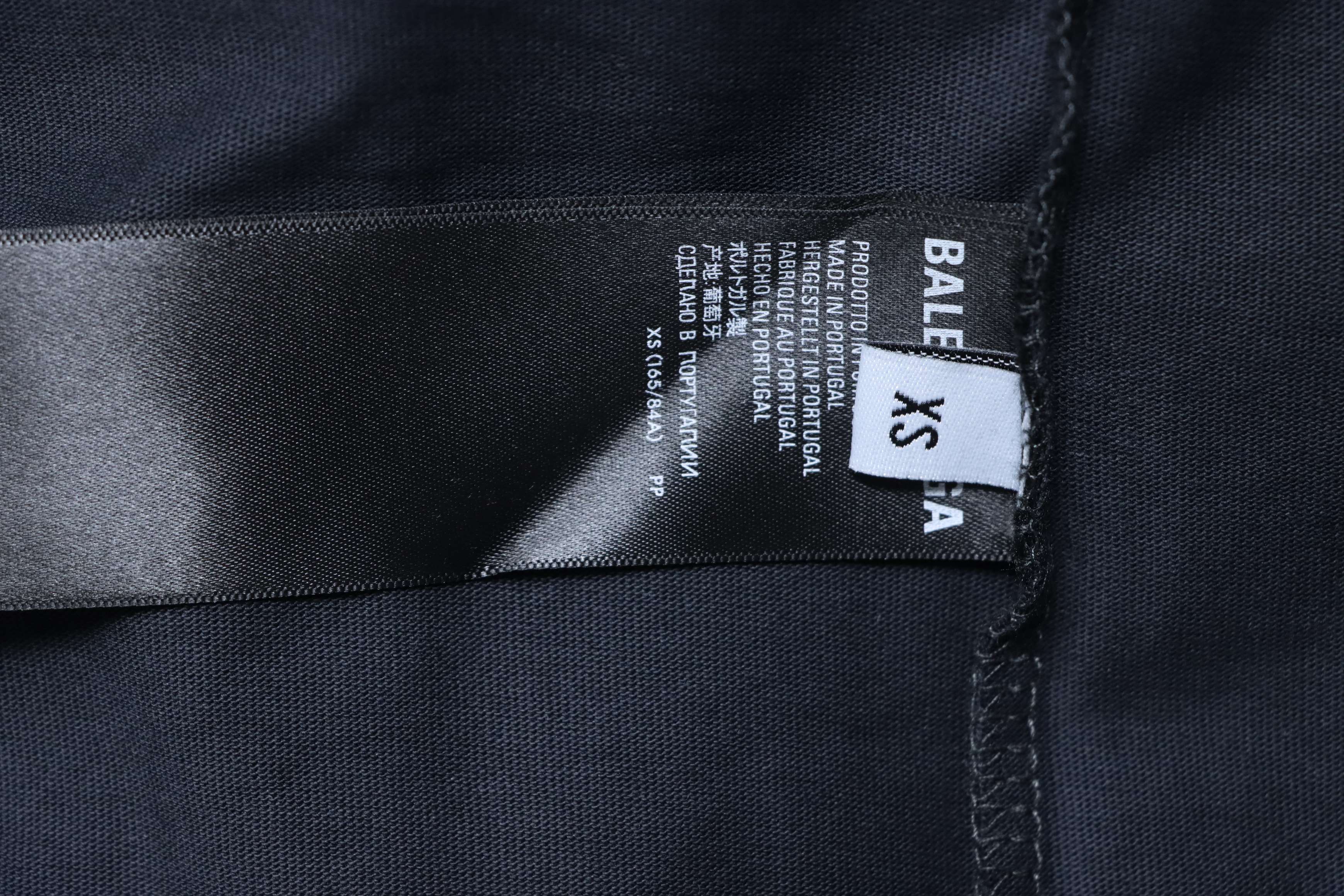 Balenciaga Earth Print Ripped T-Shirt YL Black/Grey