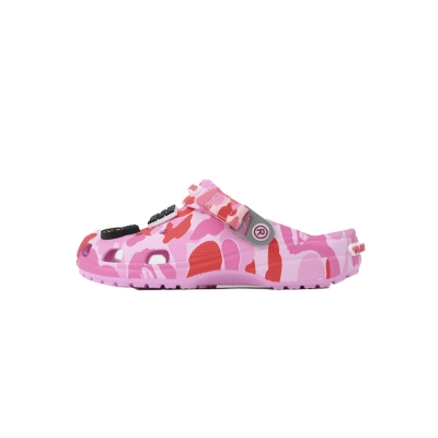 BAPE x Crocs Classic Clog ABC Camo-Pink 01